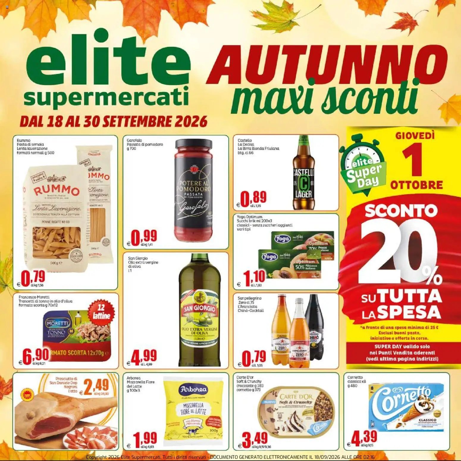 Elite Supermercati volantino