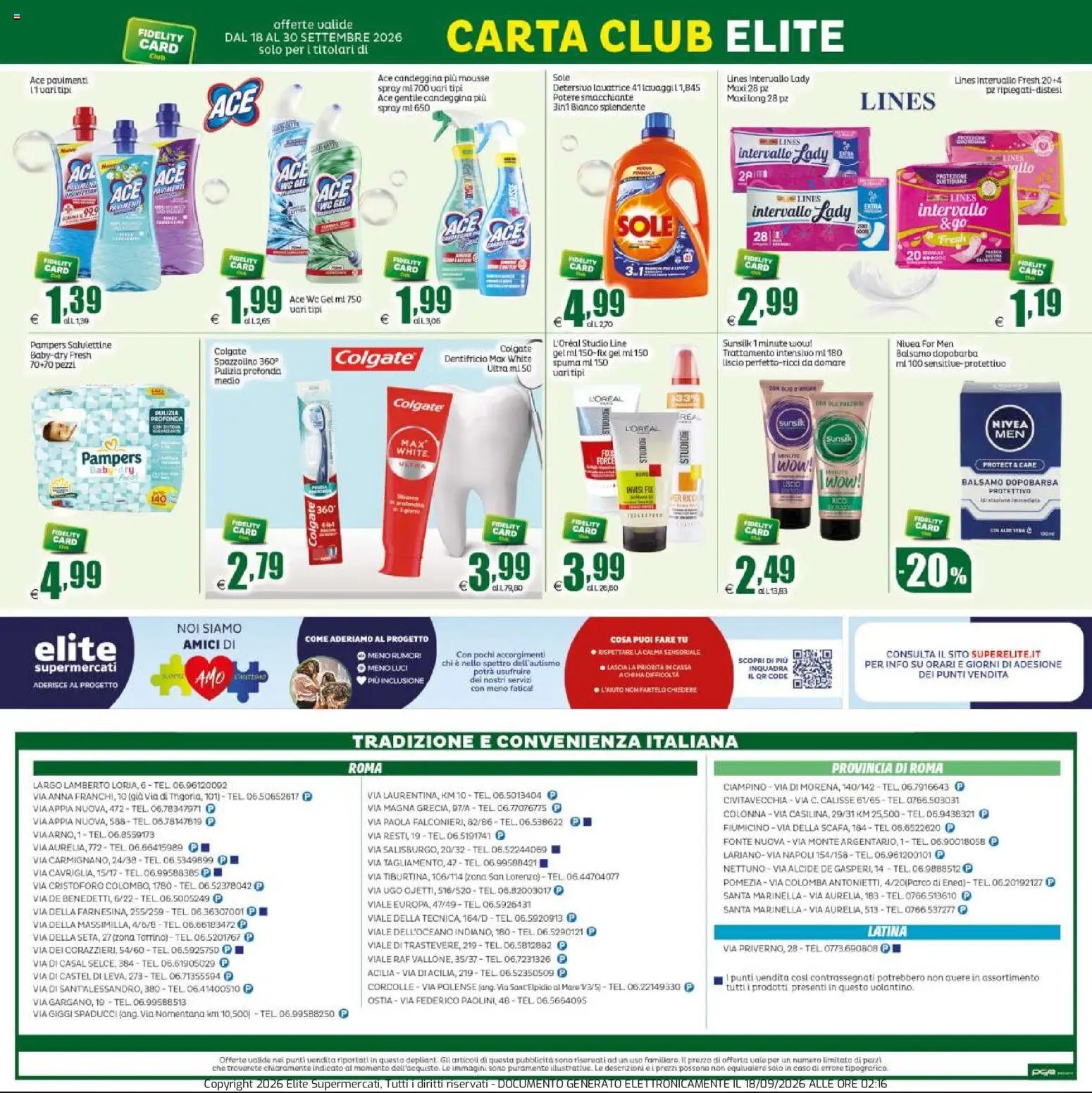 Elite Supermercati volantino