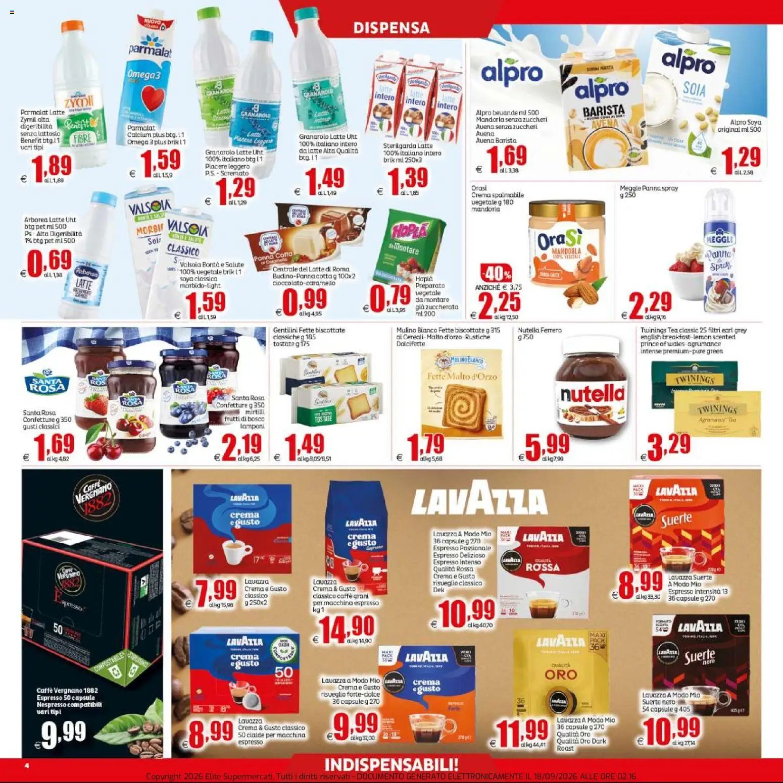 Elite Supermercati volantino