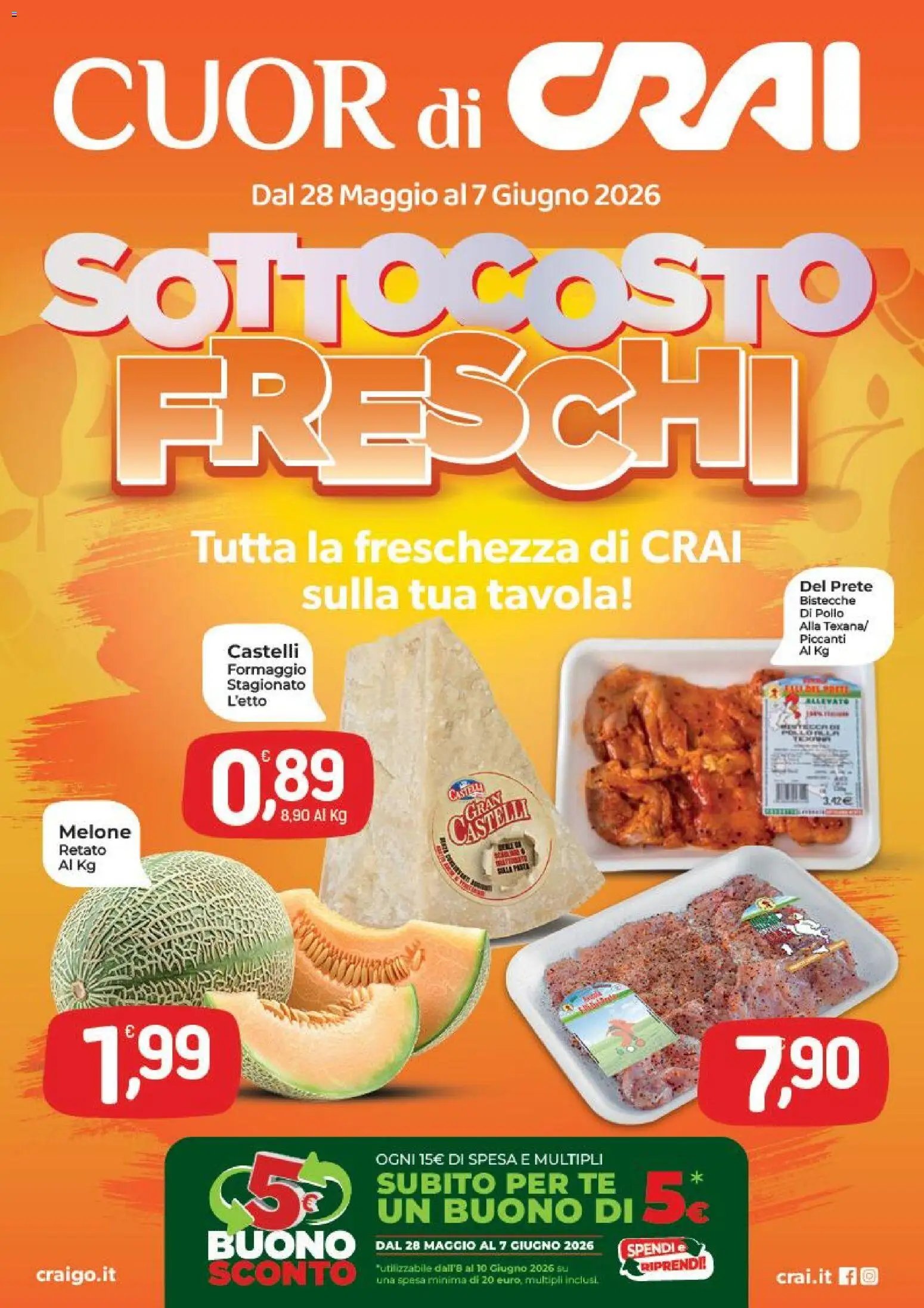 CRAI volantino Cuor di Crai Valmontone