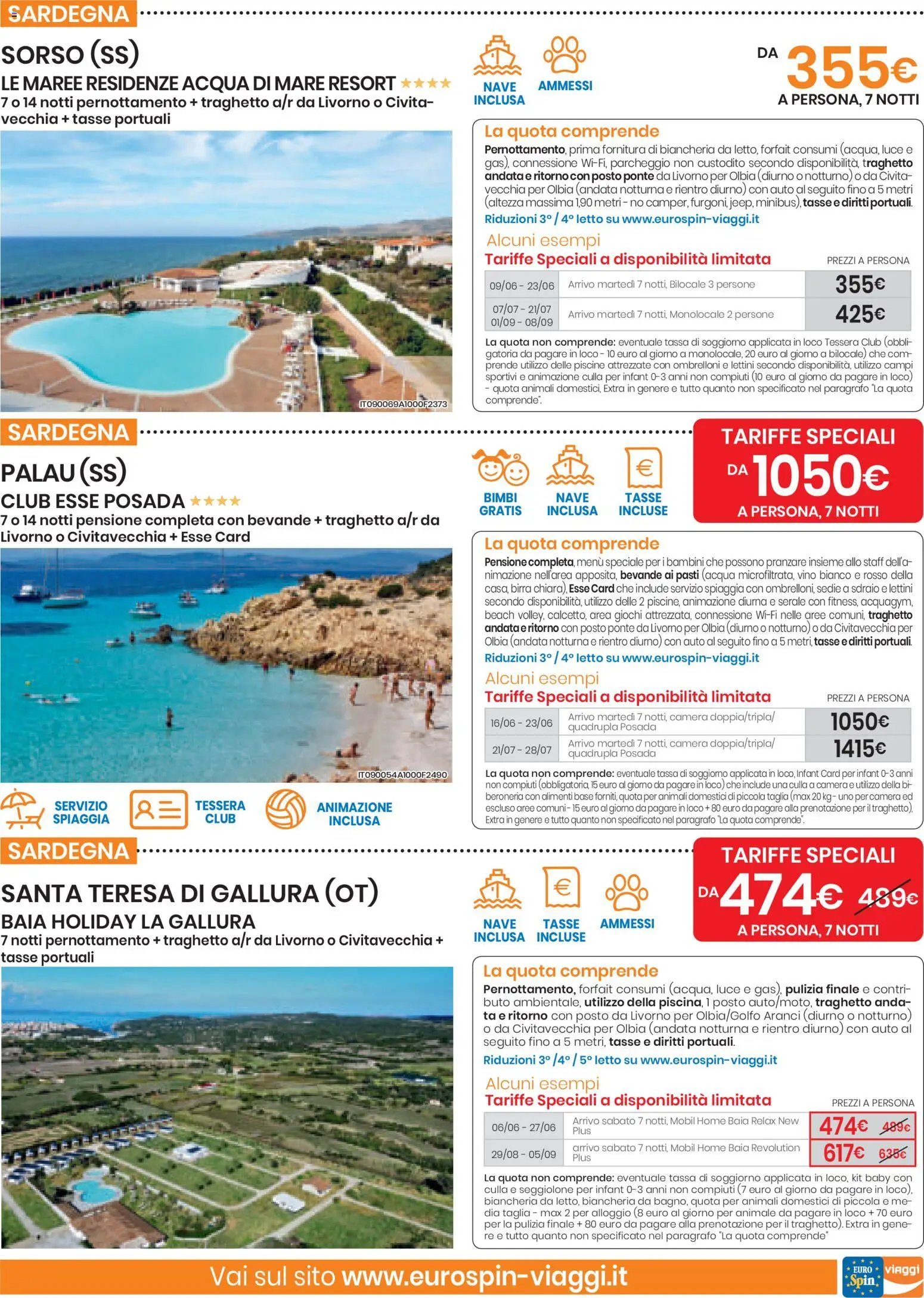 Eurospin volantino Viaggi Sud