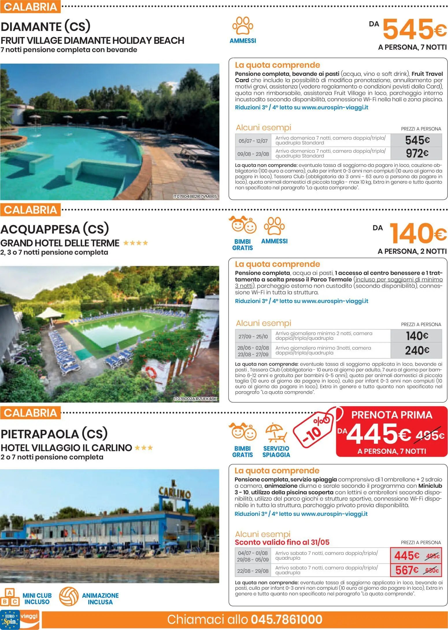 Eurospin volantino Viaggi Sud