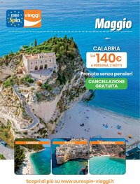 Eurospin volantino Viaggi Sud