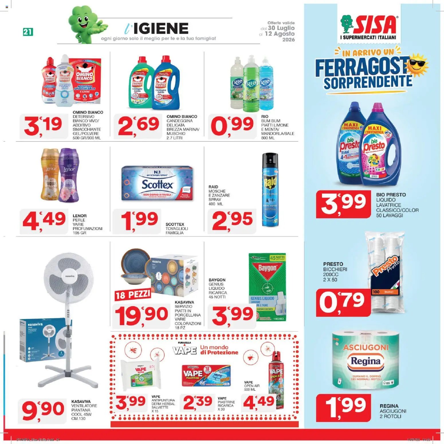 SISA volantino