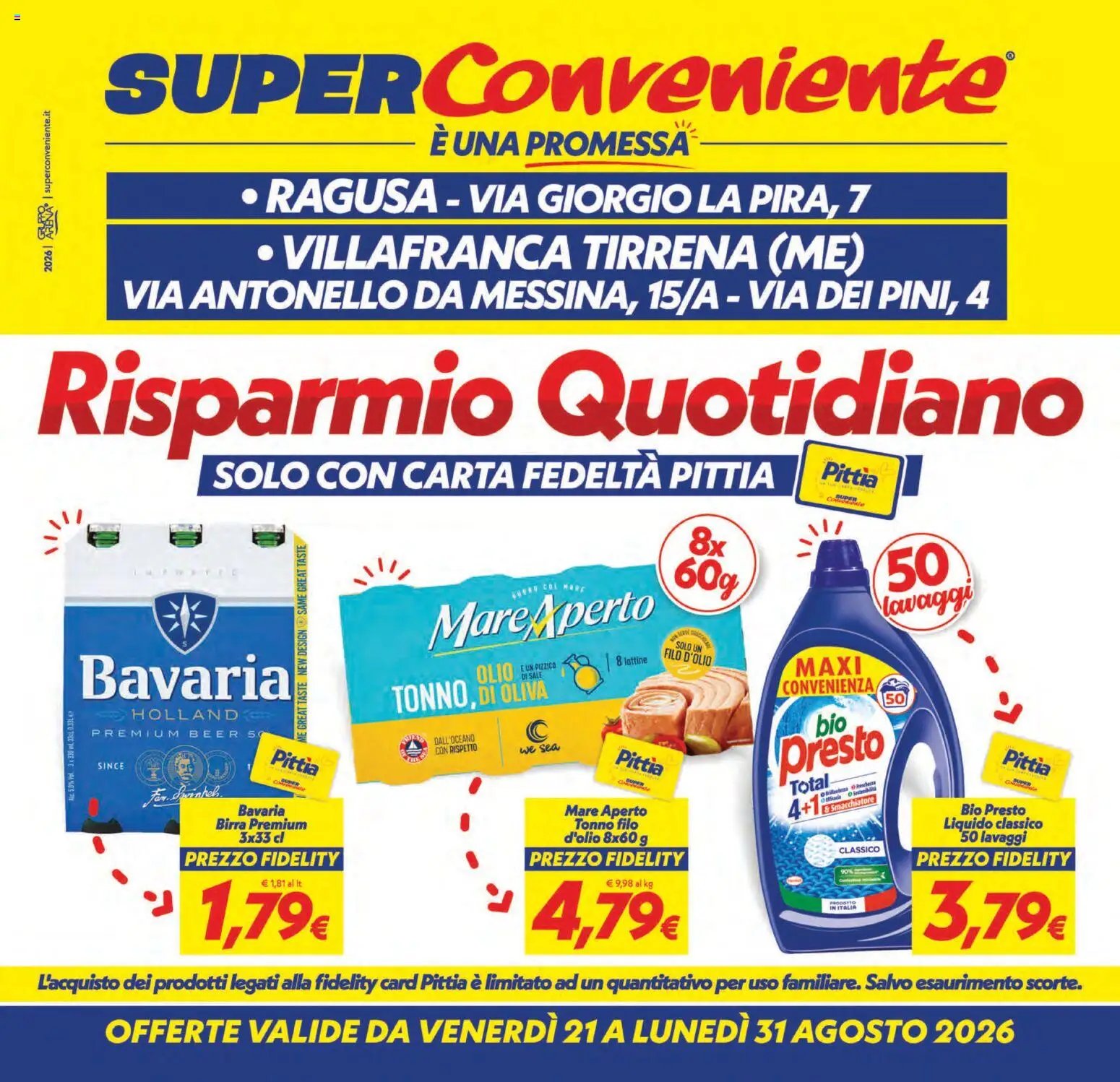 SuperConveniente volantino Ragusa, Villafranca