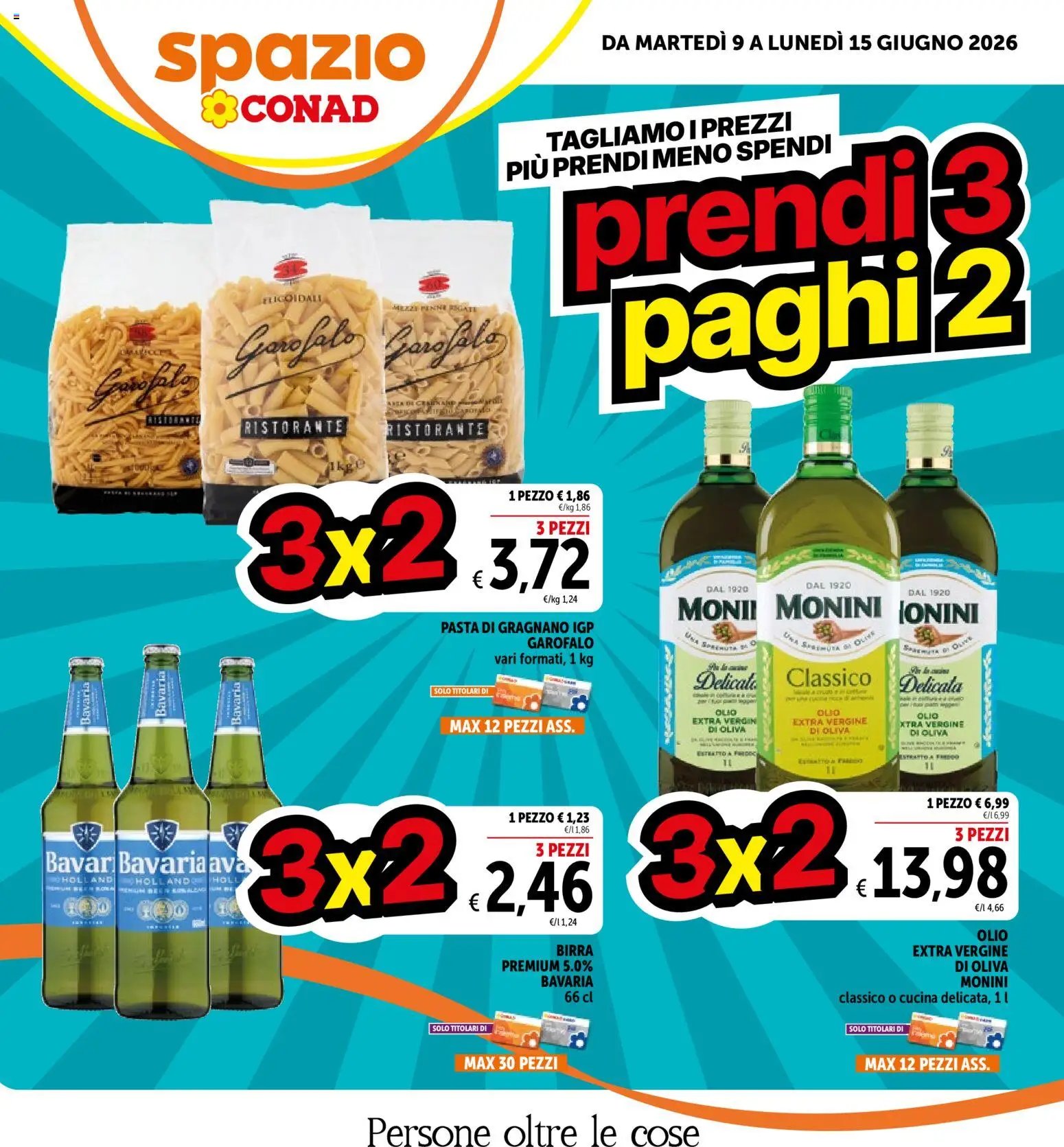 Spazio Conad volantino Prendi 3, paghi 2