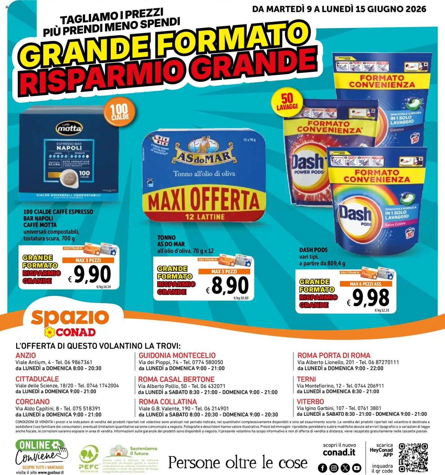 Spazio Conad volantino Prendi 3, paghi 2