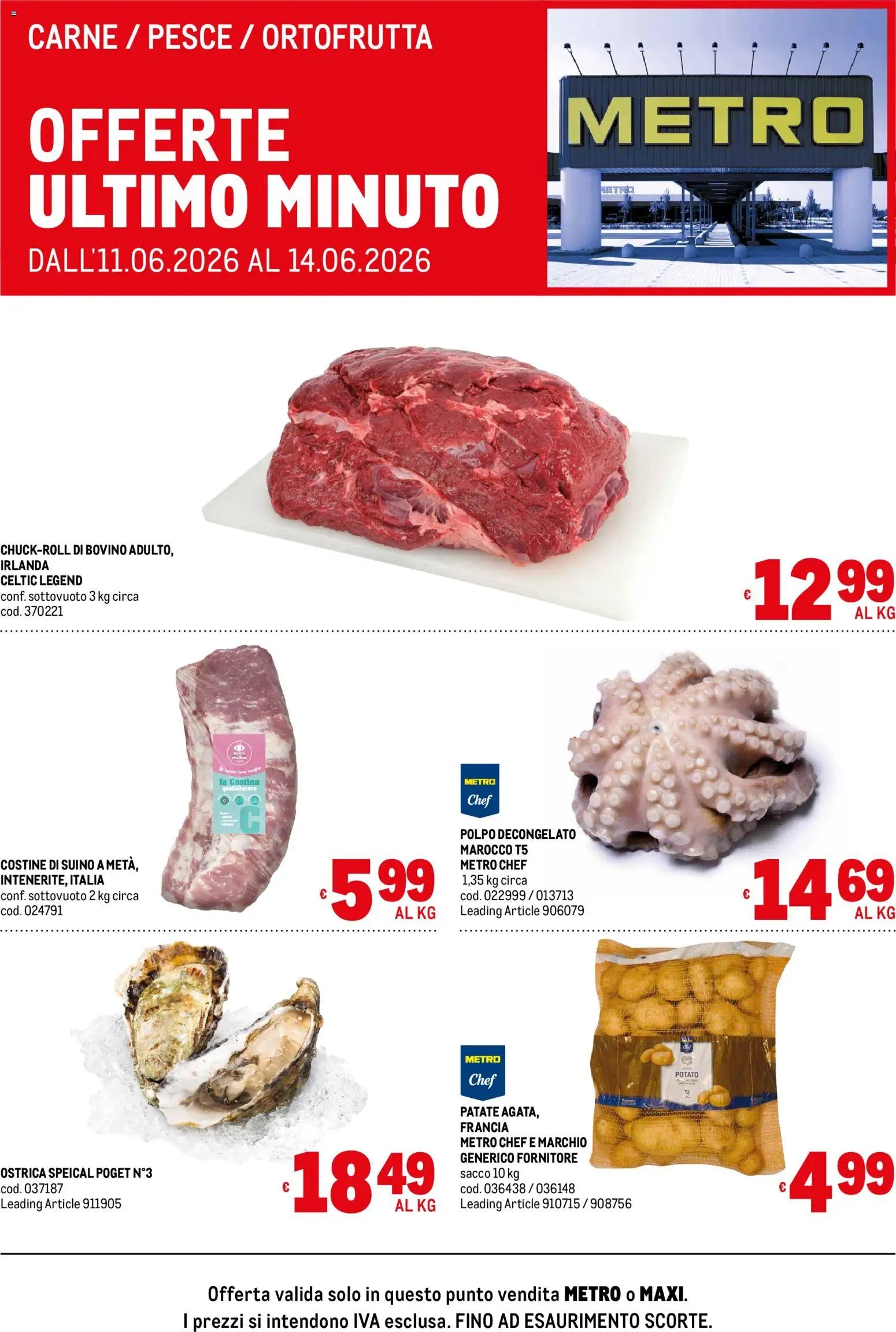 Metro volantino Offerte freschissimi