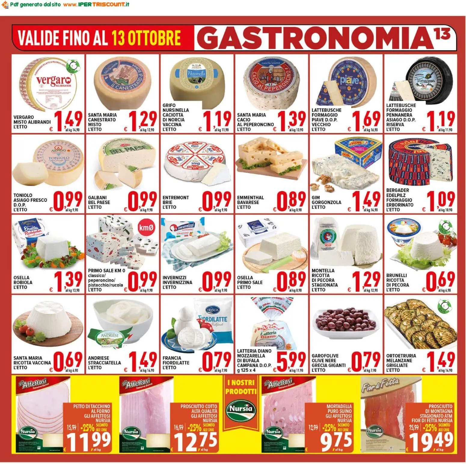 Ipertriscount volantino Casal Bertone