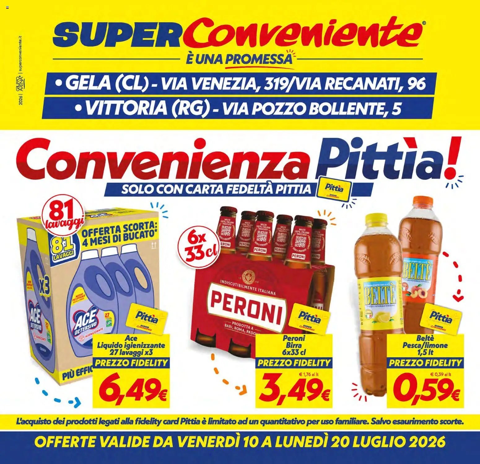 SuperConveniente volantino Gela, Vittoria