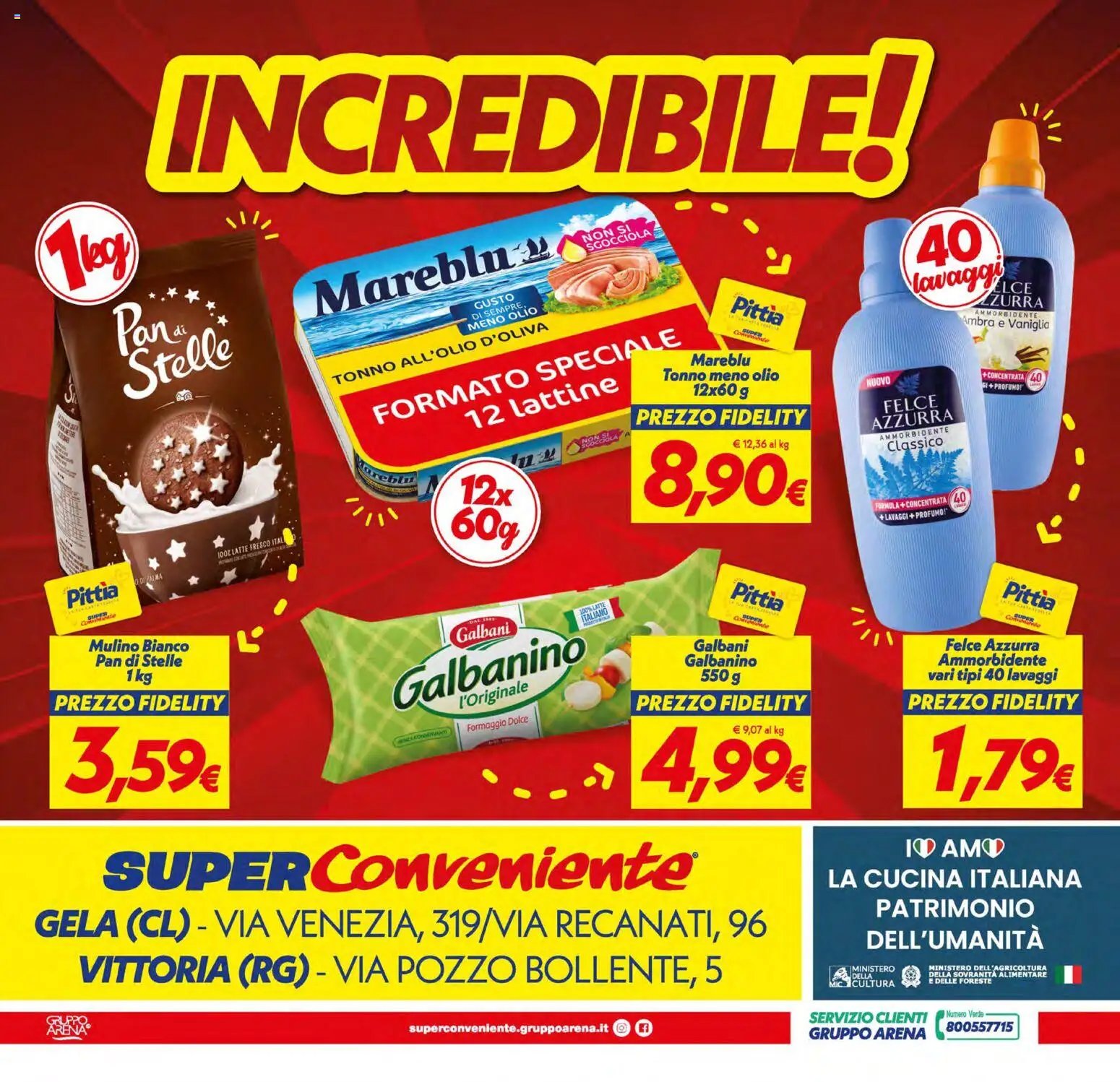 SuperConveniente volantino Gela, Vittoria