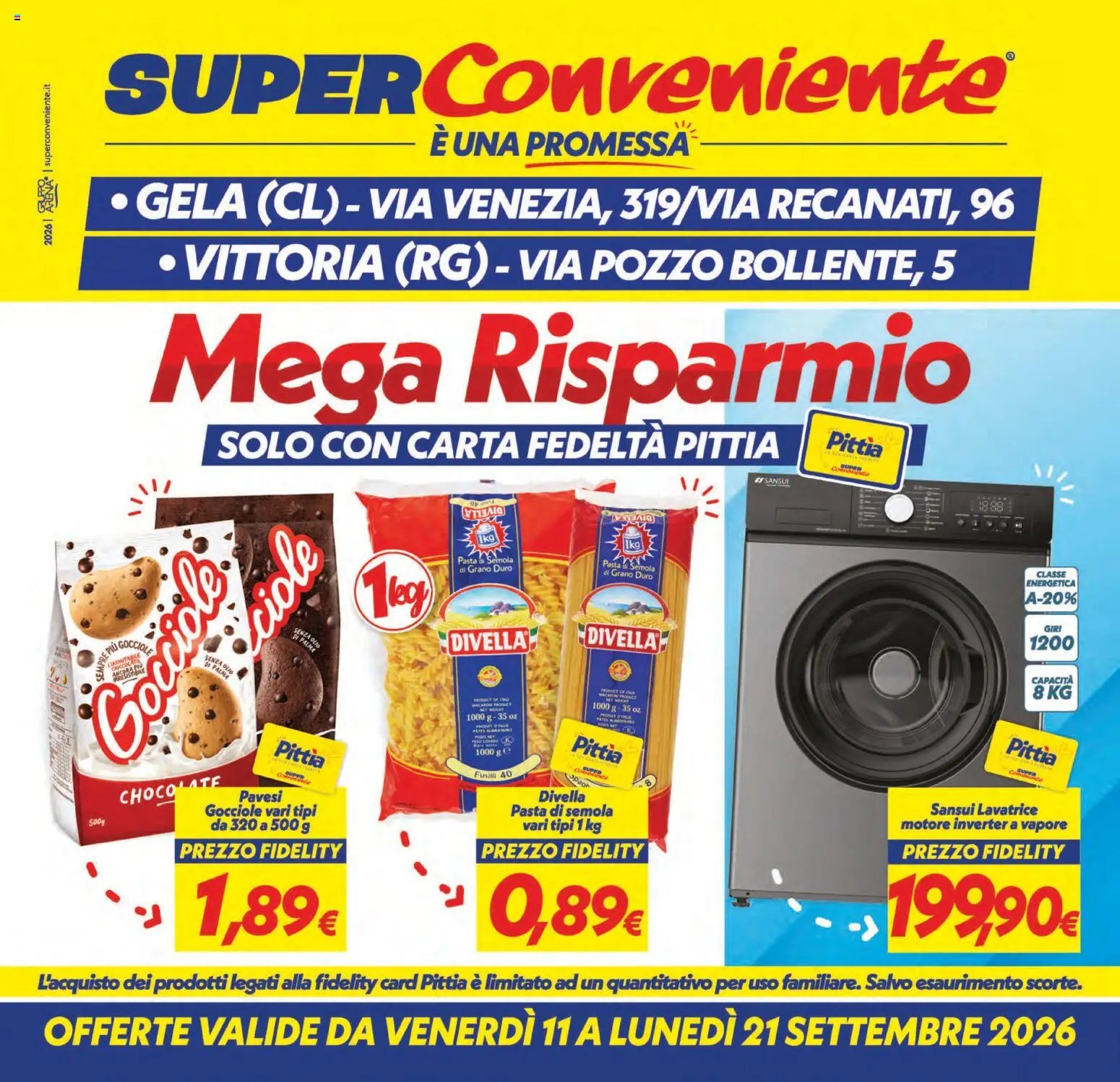 SuperConveniente volantino Gela, Vittoria