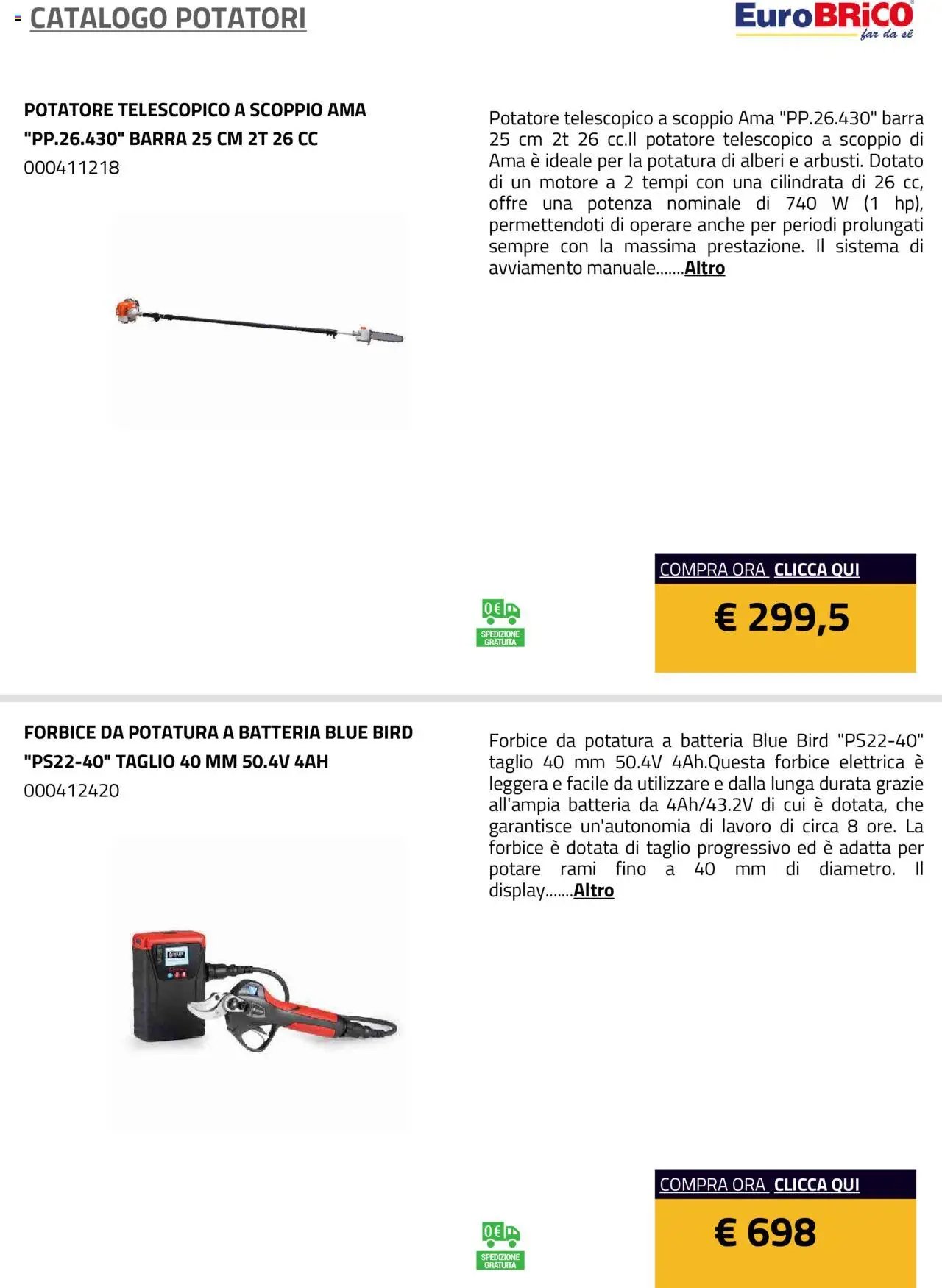 Eurobrico Potatori catalogo