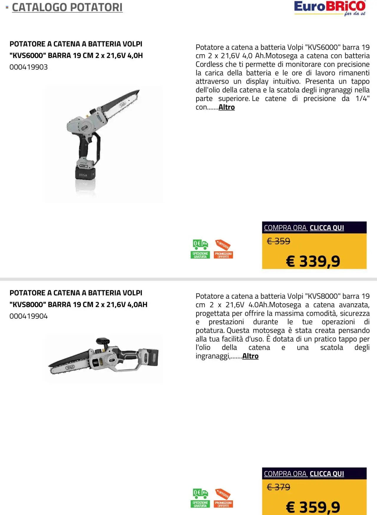 Eurobrico Potatori catalogo