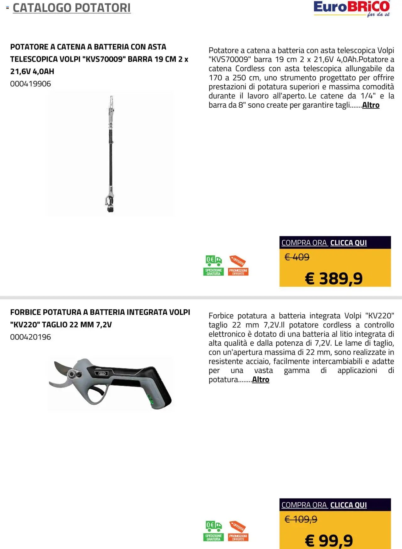 Eurobrico Potatori catalogo