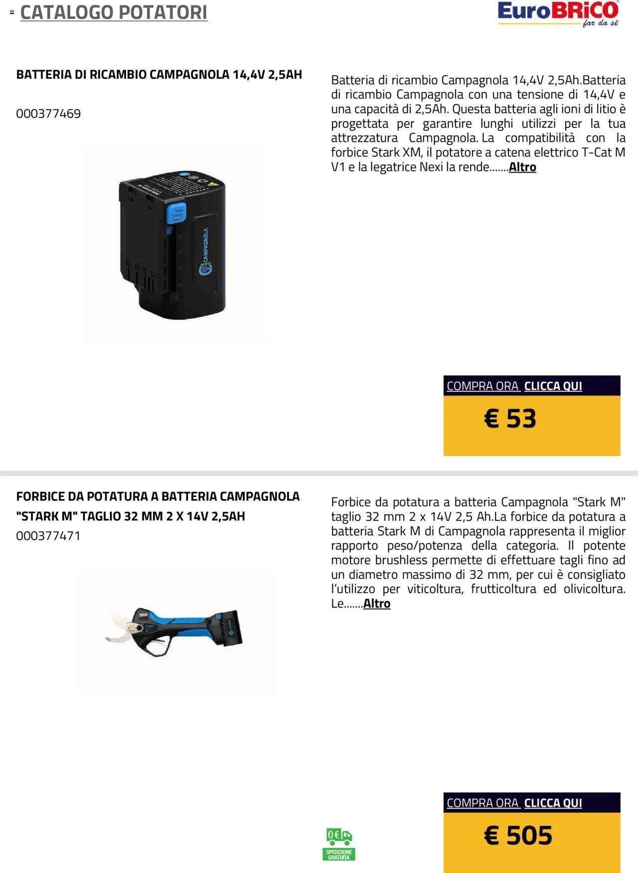 Eurobrico Potatori catalogo