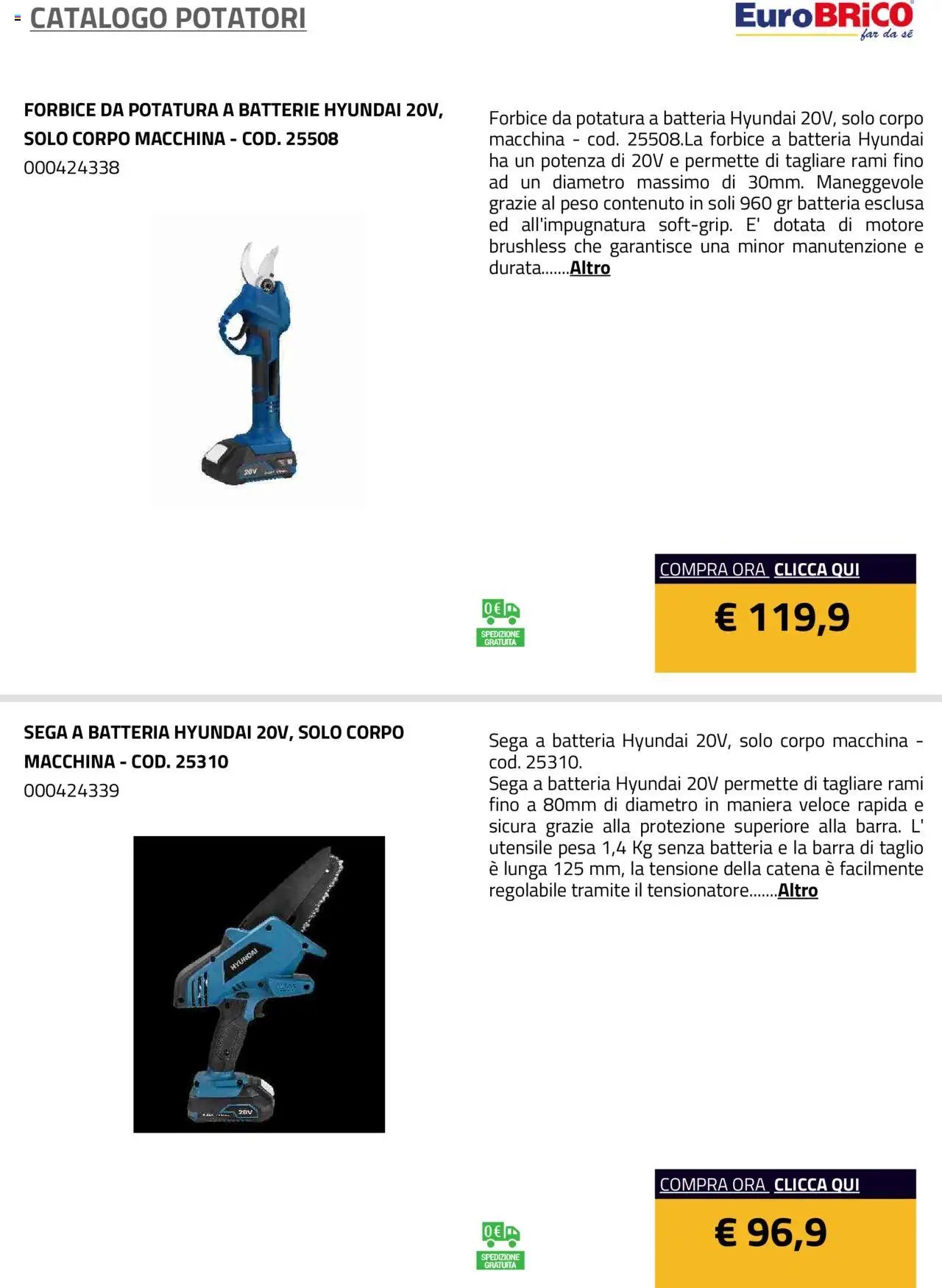 Eurobrico Potatori catalogo