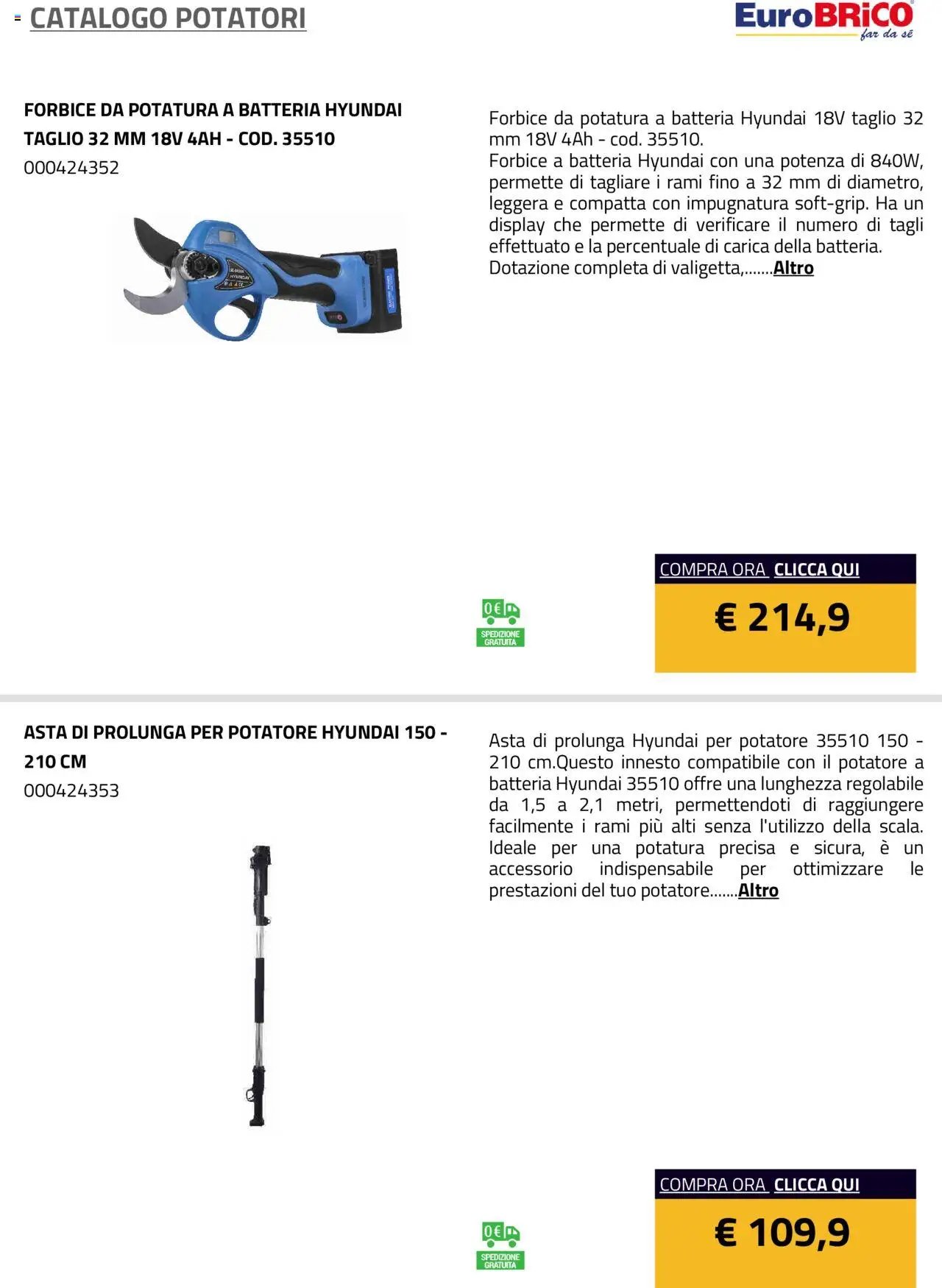 Eurobrico Potatori catalogo