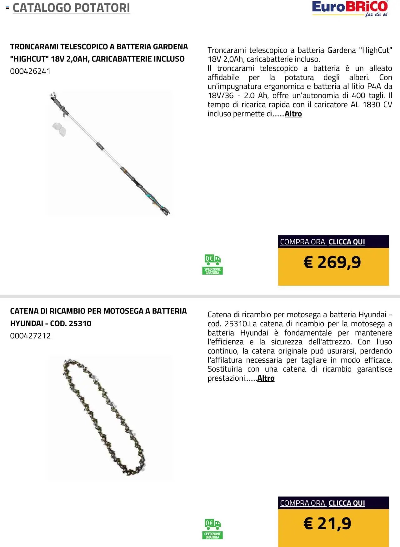 Eurobrico Potatori catalogo