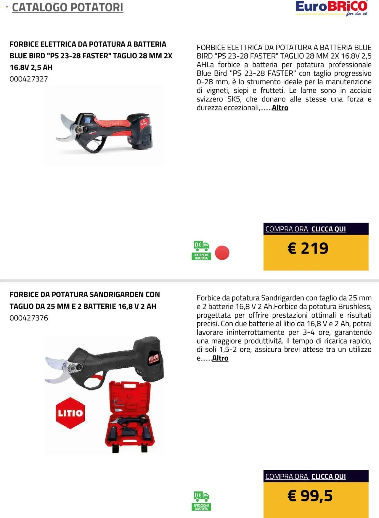 Eurobrico Potatori catalogo