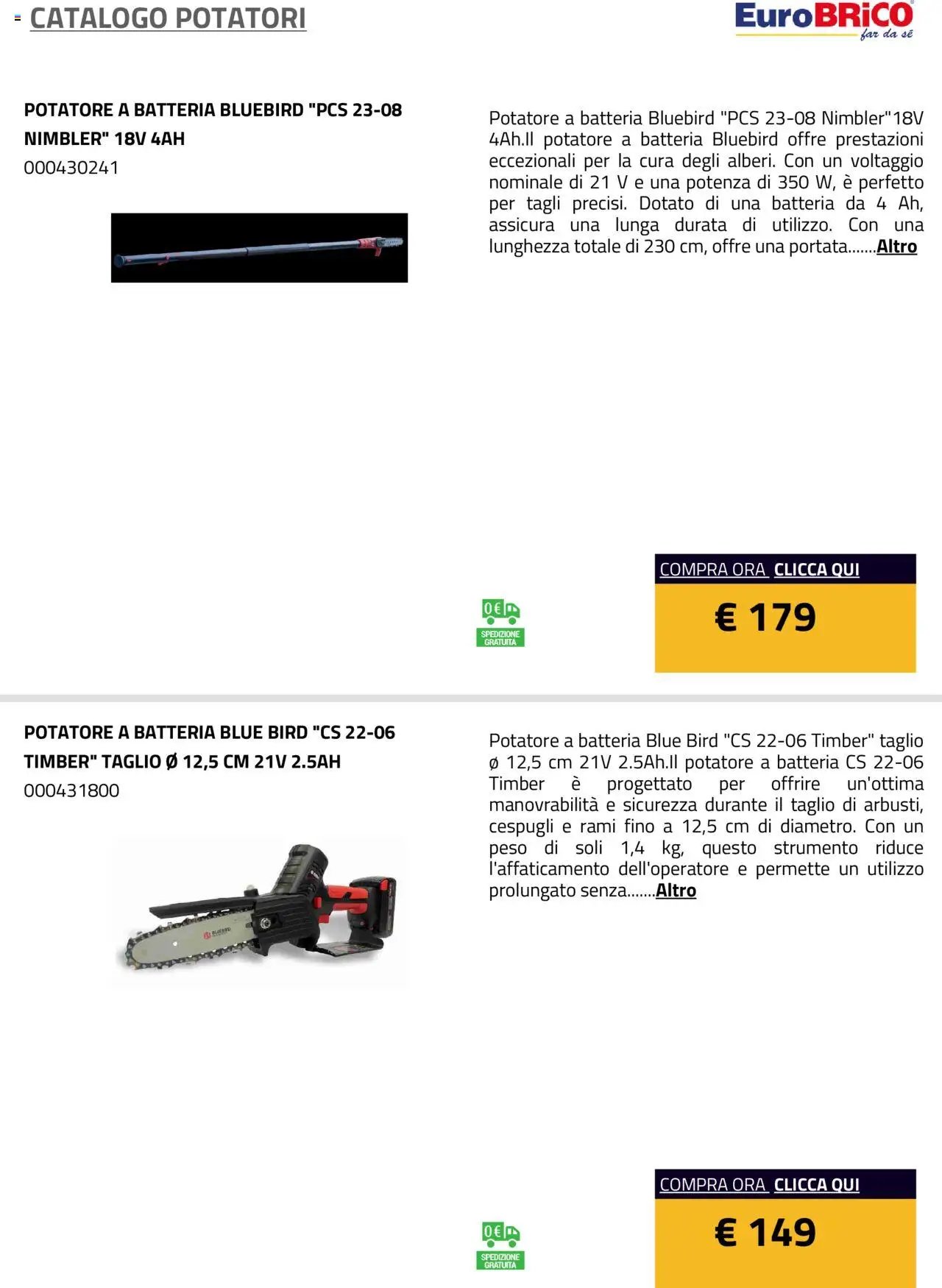 Eurobrico Potatori catalogo