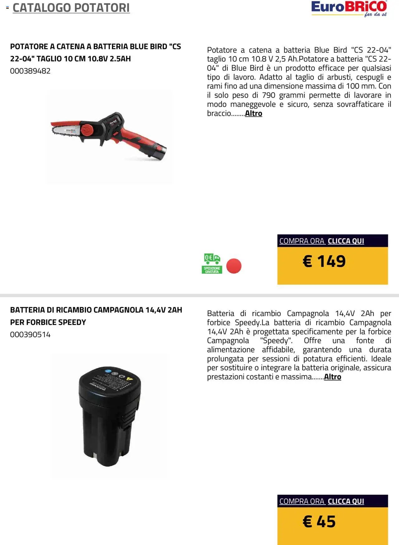 Eurobrico Potatori catalogo