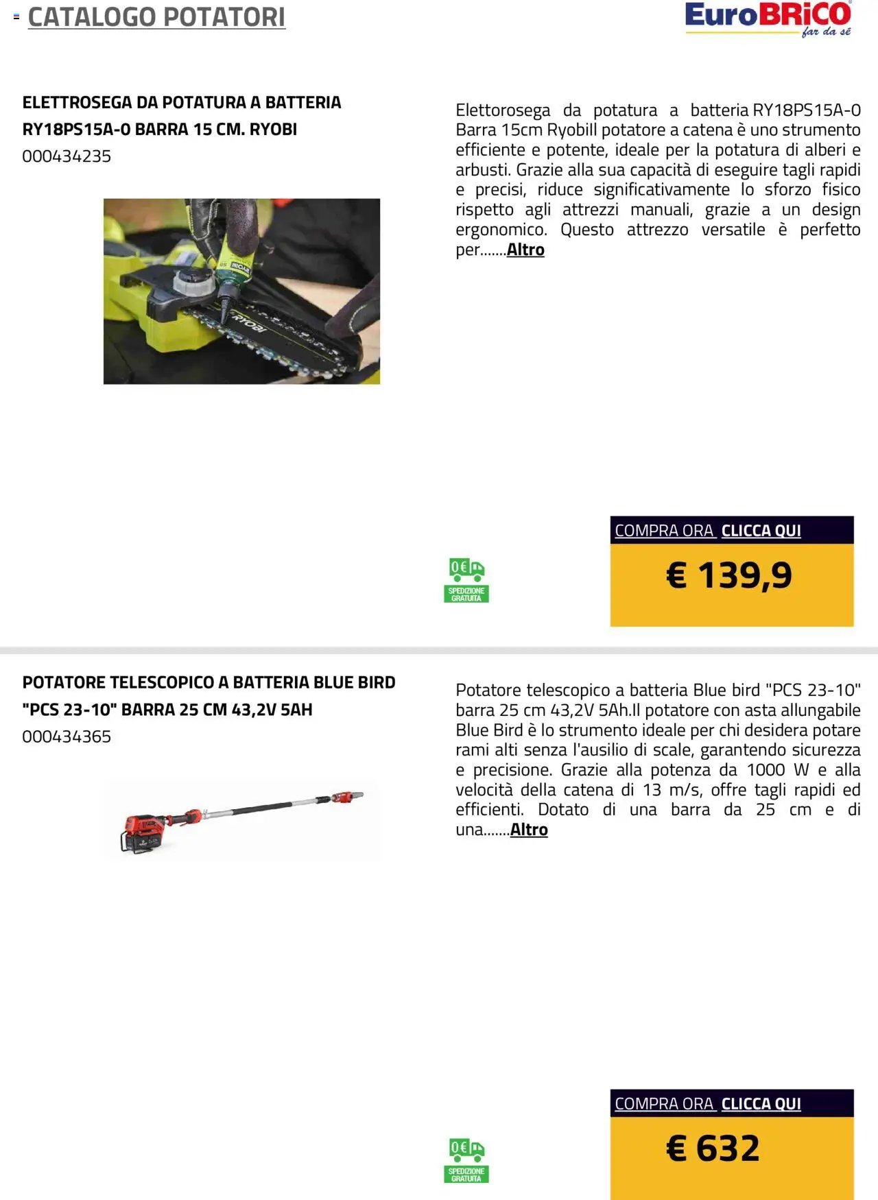 Eurobrico Potatori catalogo