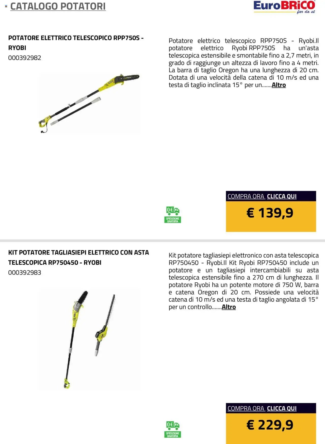 Eurobrico Potatori catalogo