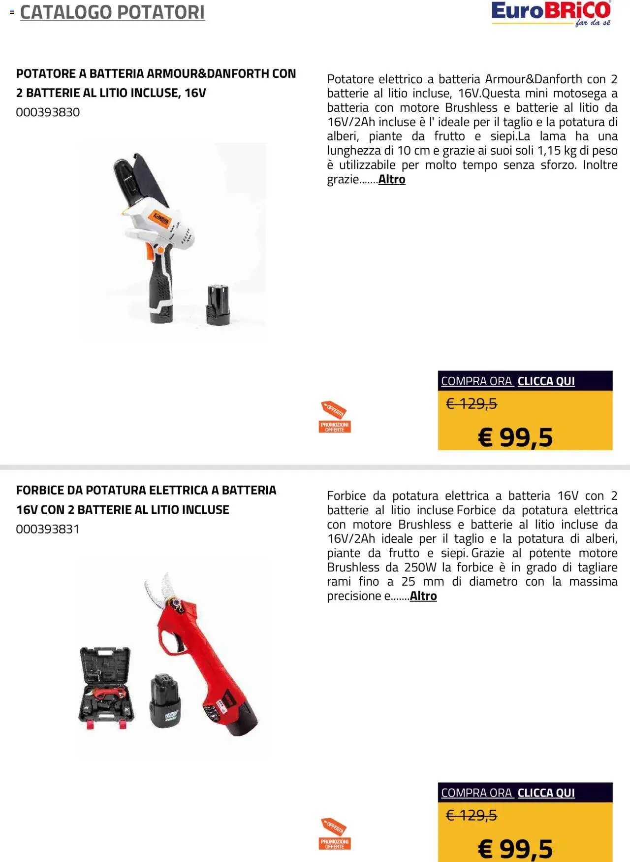 Eurobrico Potatori catalogo