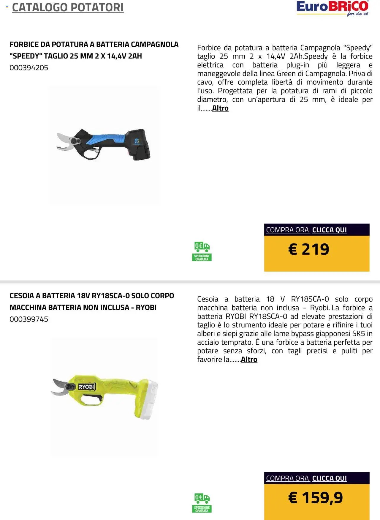 Eurobrico Potatori catalogo