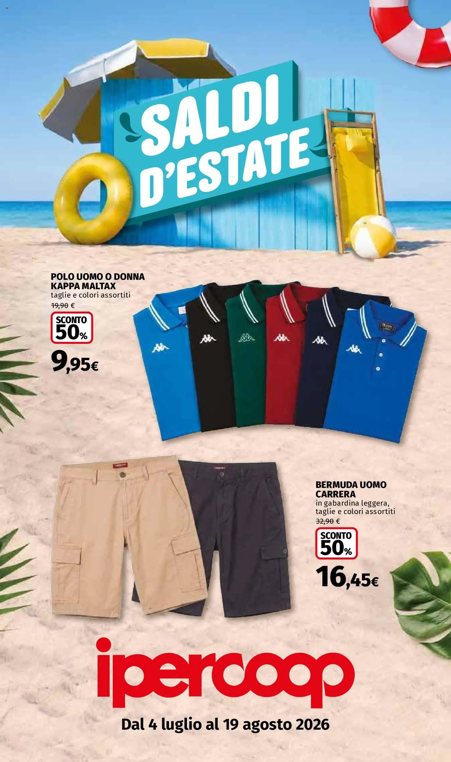 Ipercoop volantino Saldi D'Estate Piemonte
