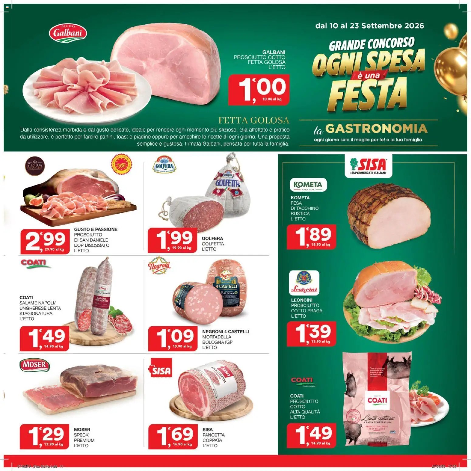 SISA volantino