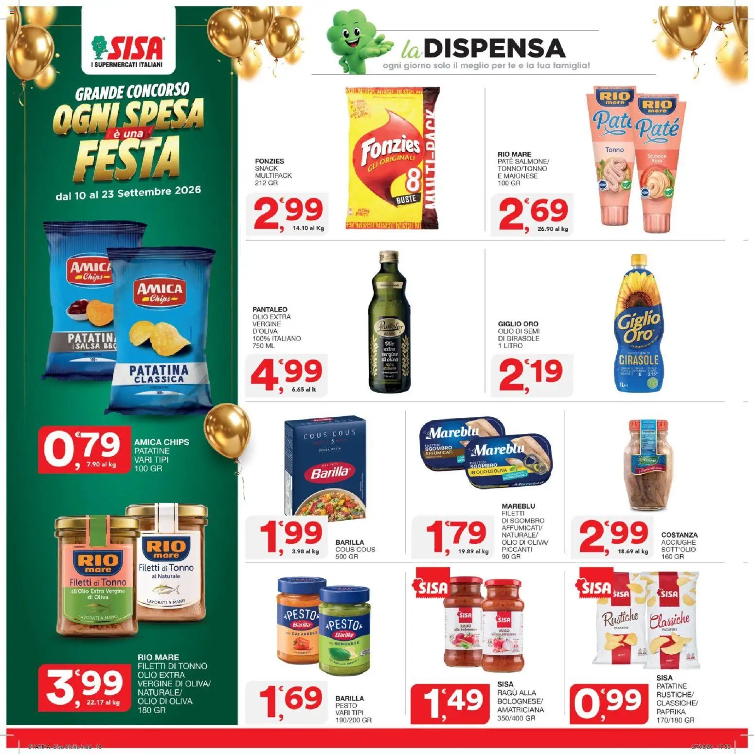 SISA volantino