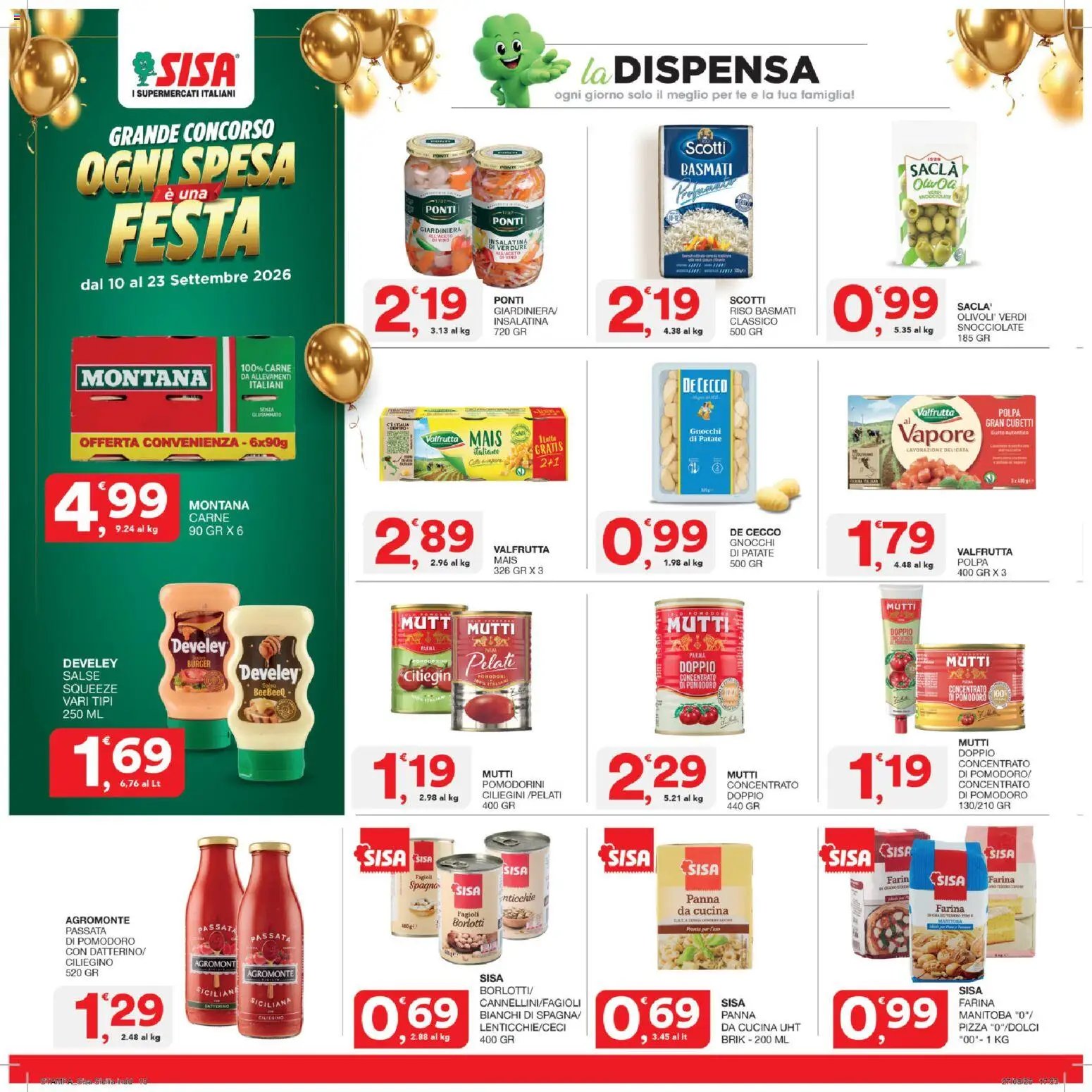 SISA volantino