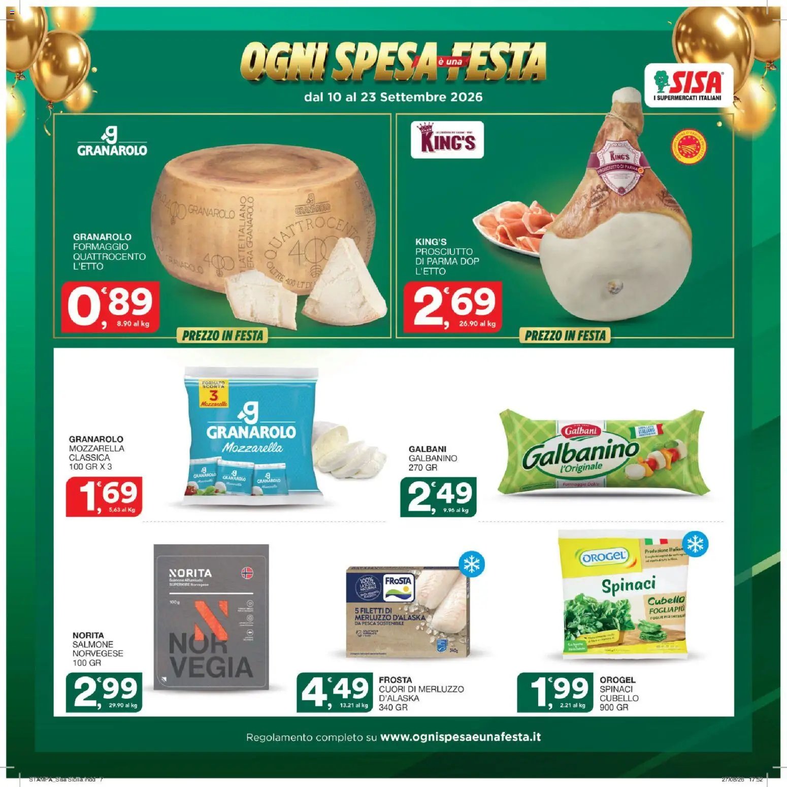 SISA volantino