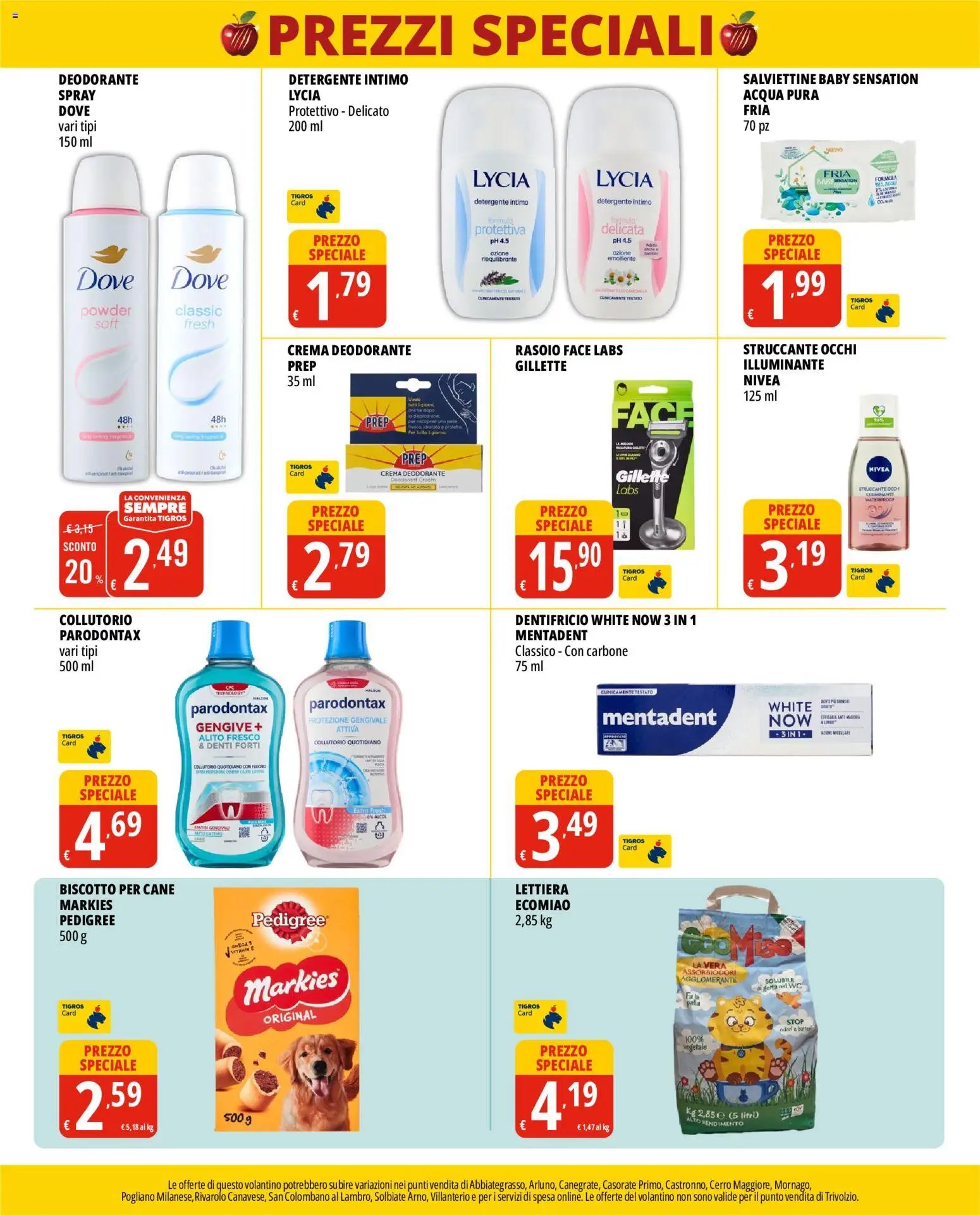 Tigros volantino Prezzi Speciali