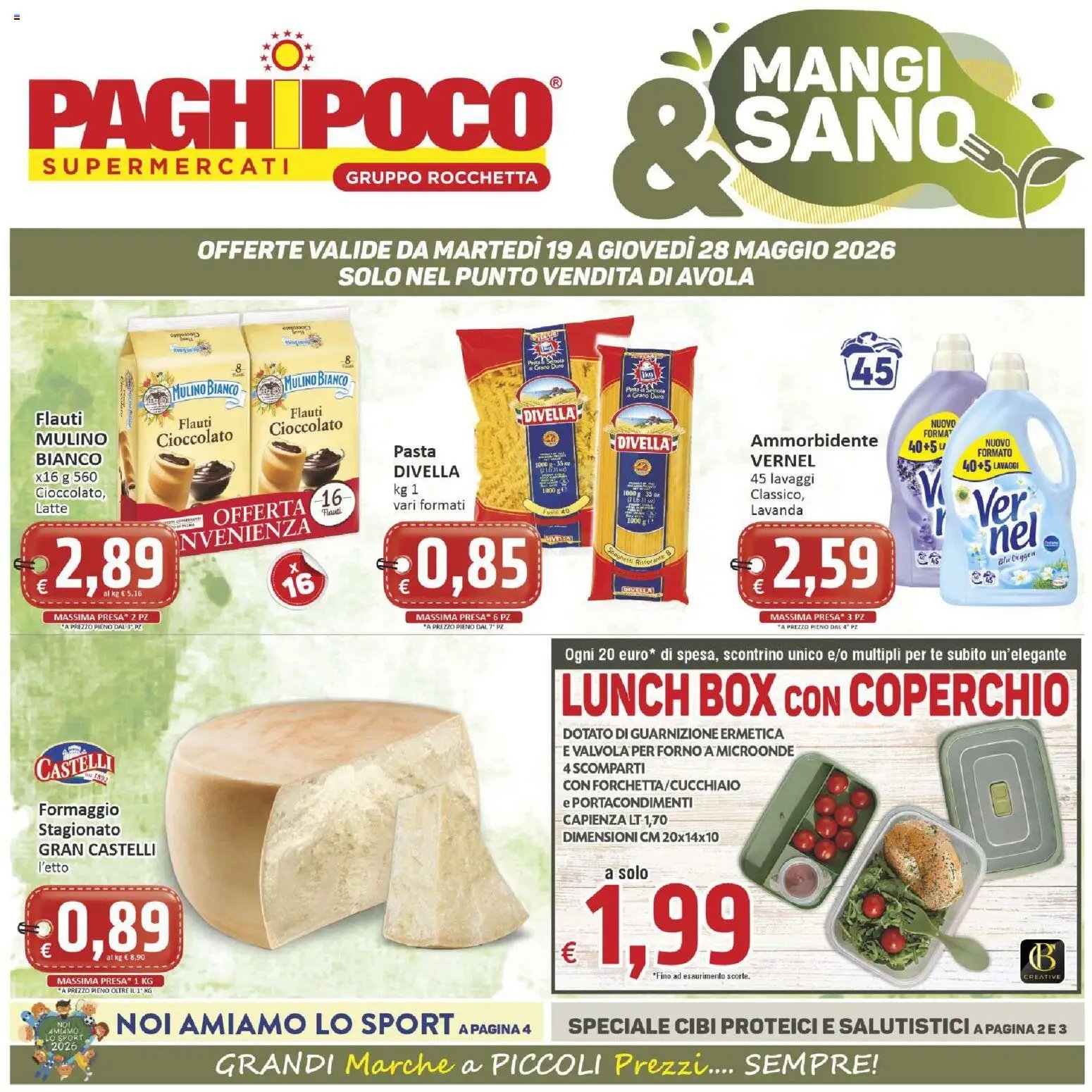 Paghi Poco volantino