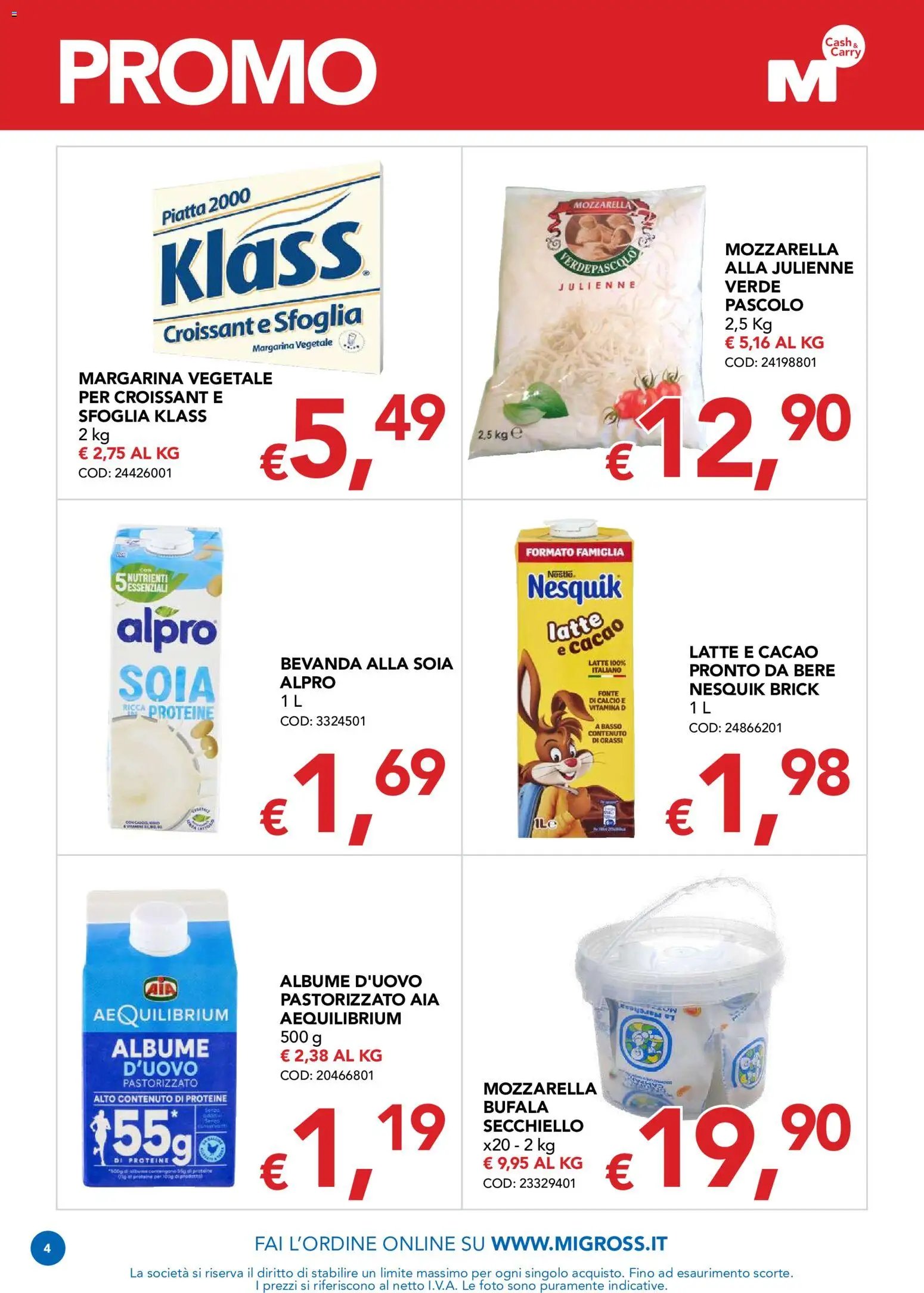 Migross volantino Promo