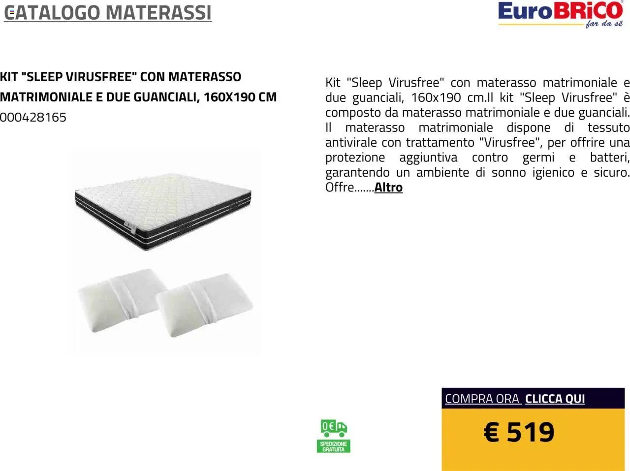 Eurobrico Materassi catalogo