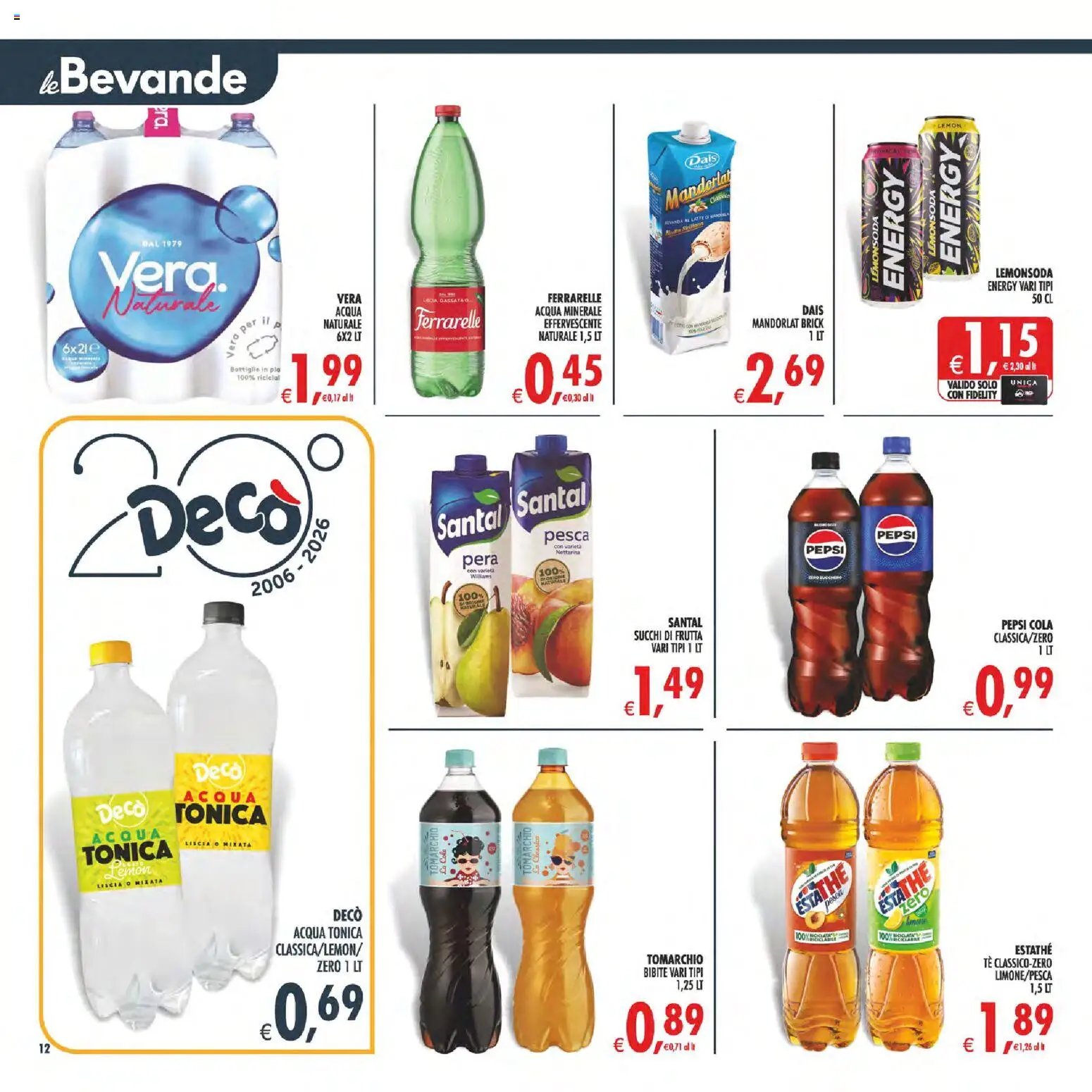 Decò volantino Maxistore, Supermercati Lipari
