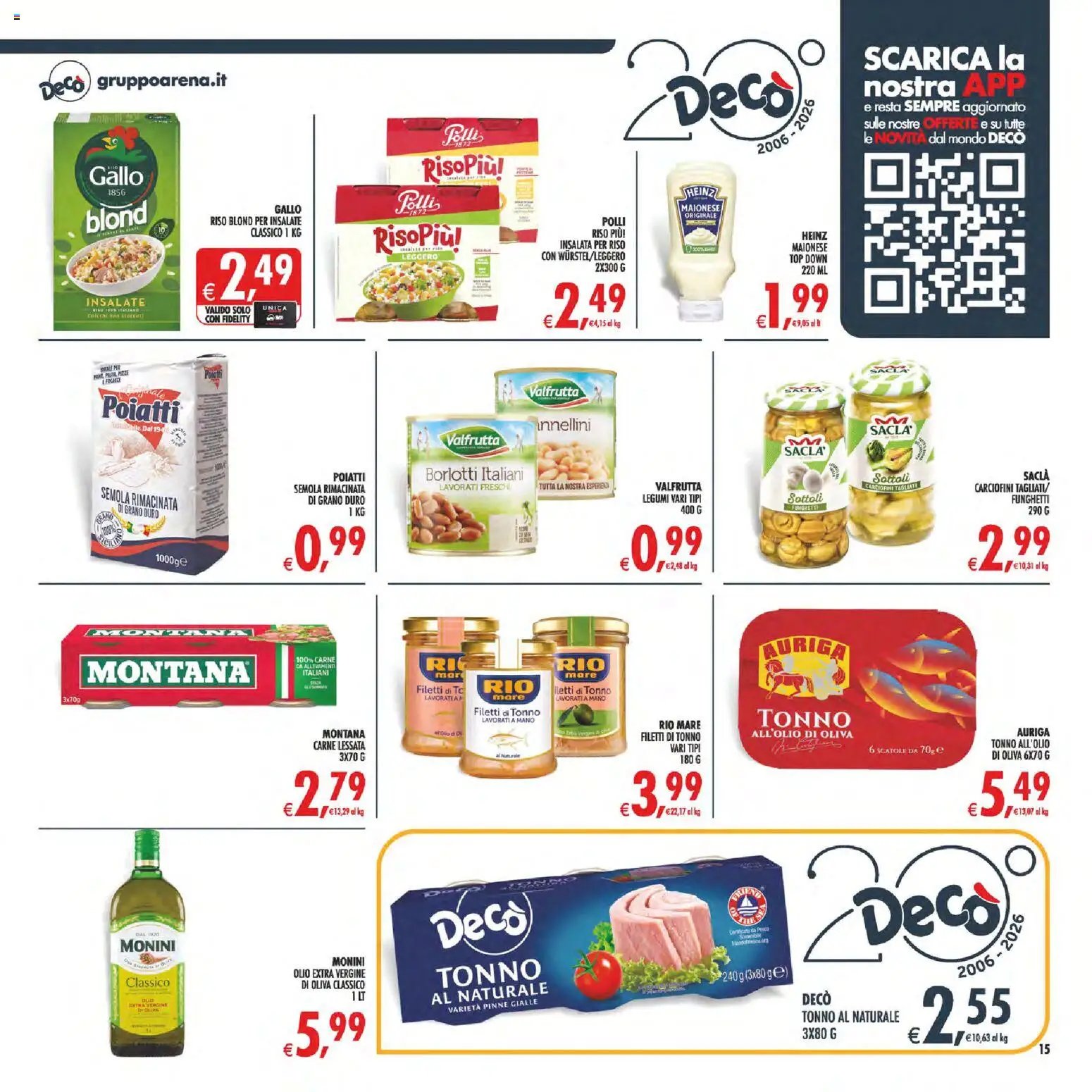 Decò volantino Maxistore, Supermercati Lipari