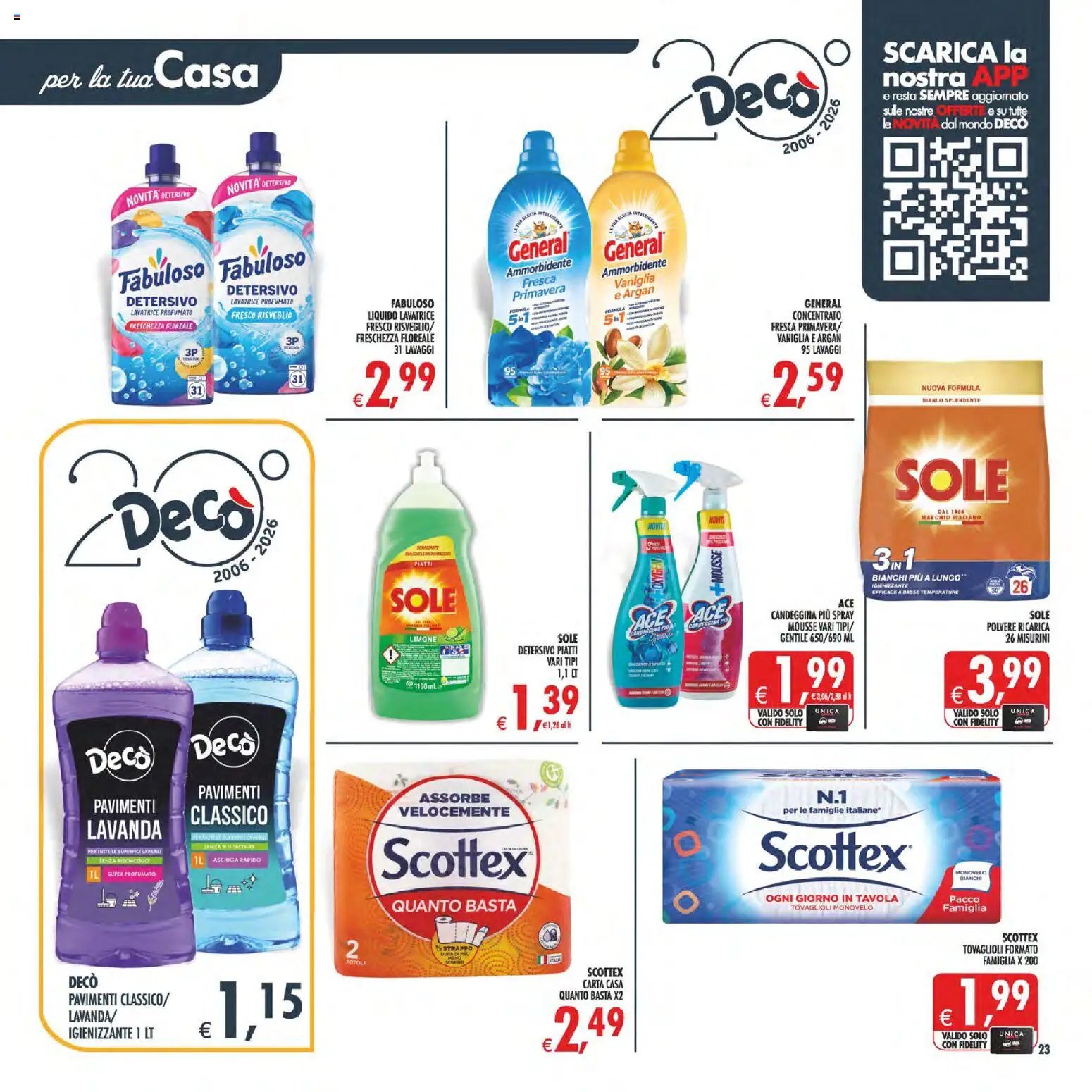 Decò volantino Maxistore, Supermercati Lipari