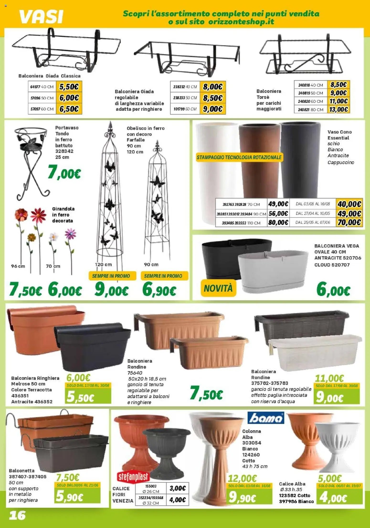Orizzonte volantino Giardinaggio (2026-04-10 - 2026-10-11)