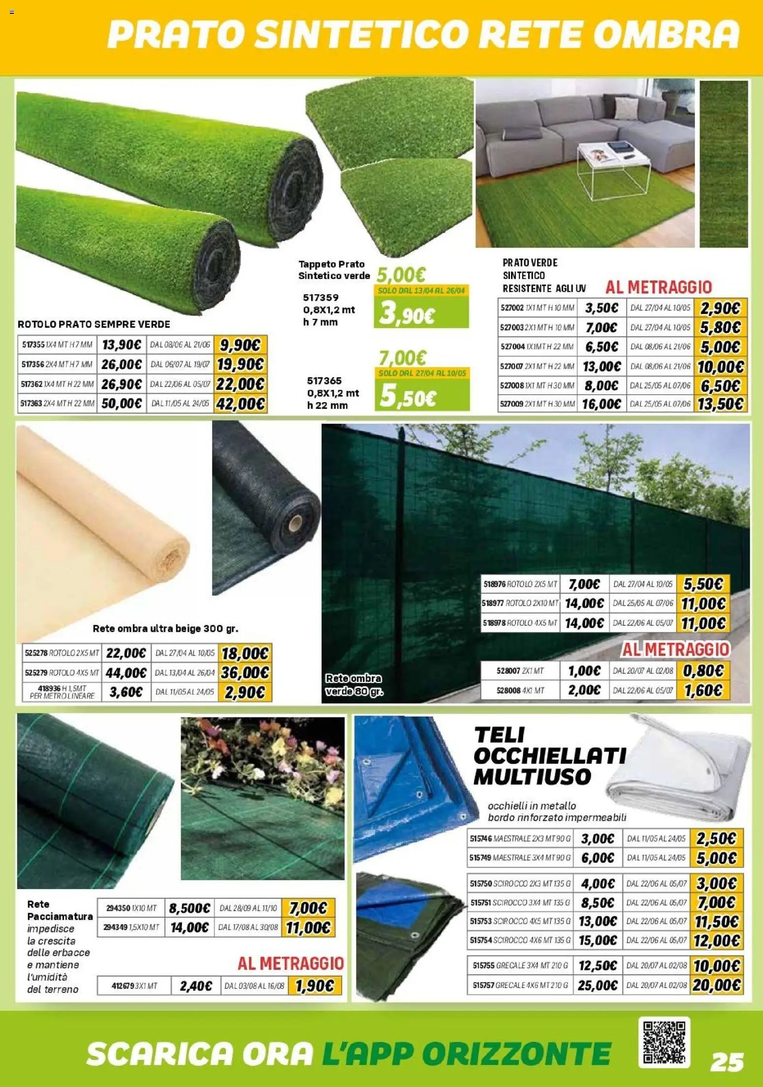 Orizzonte volantino Giardinaggio (2026-04-10 - 2026-10-11)