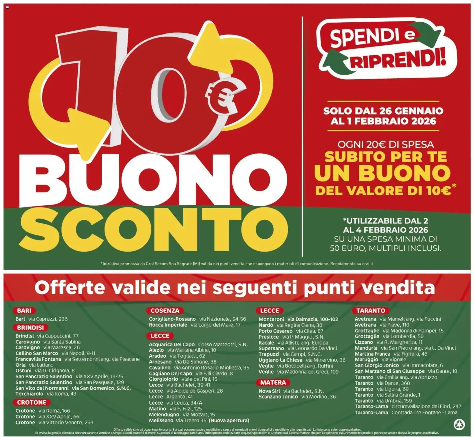 CRAI Crotone catalogo (2026-01-22 - 2026-02-01)