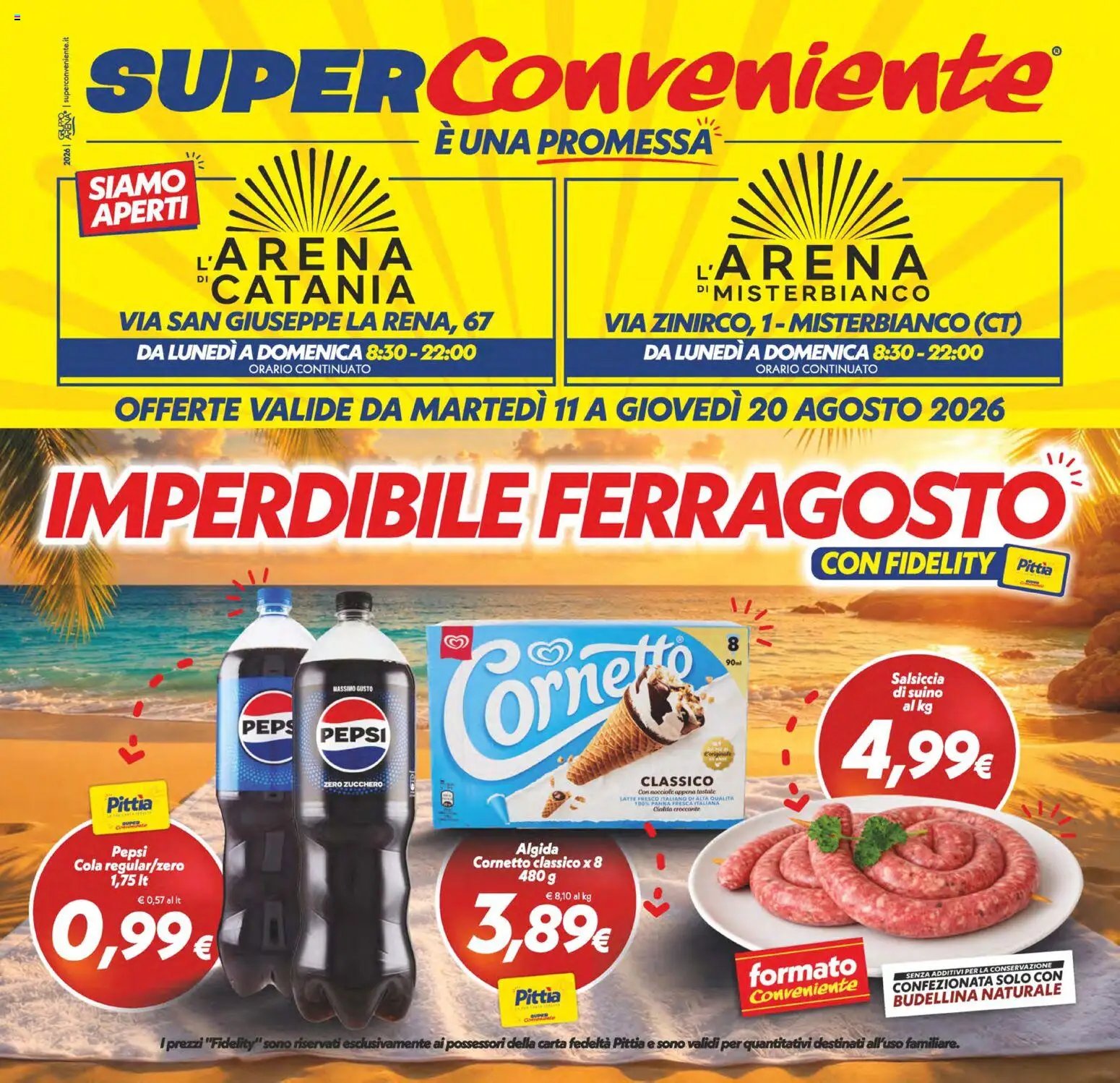 SuperConveniente volantino Catania, Misterbianco