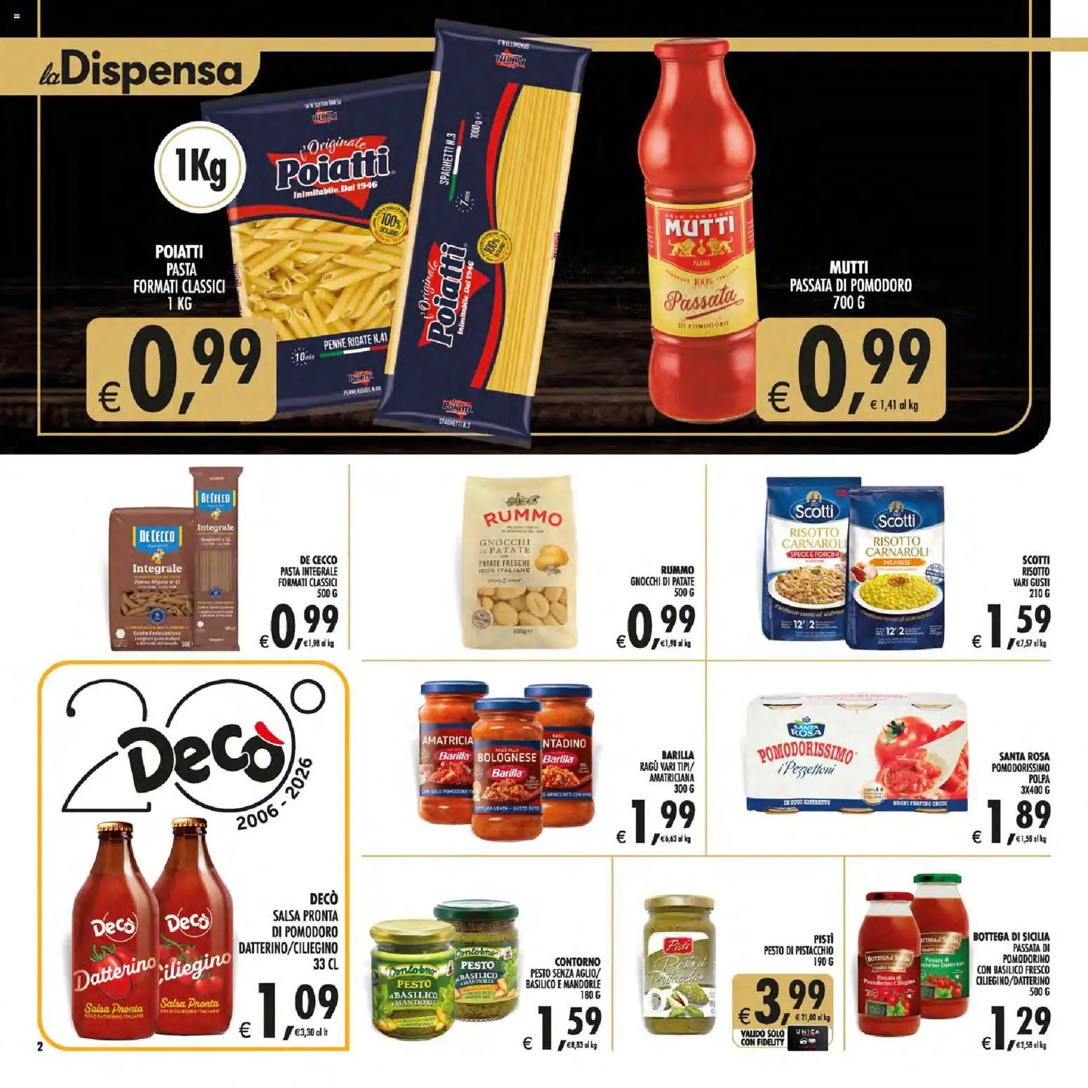 Decò volantino Gourmet Sicilia