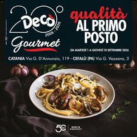 Decò volantino Gourmet Sicilia