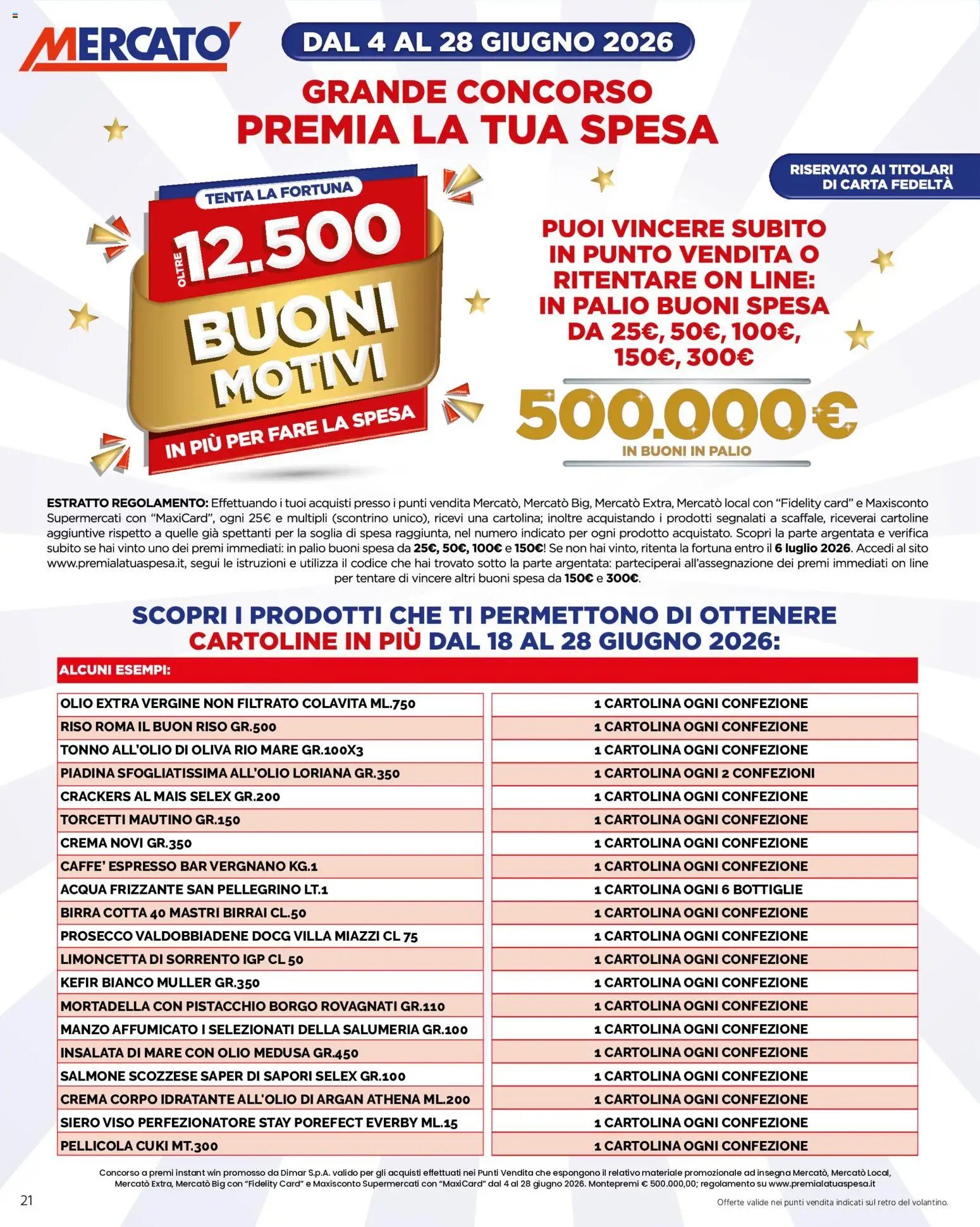 Mercatò volantino Extra
