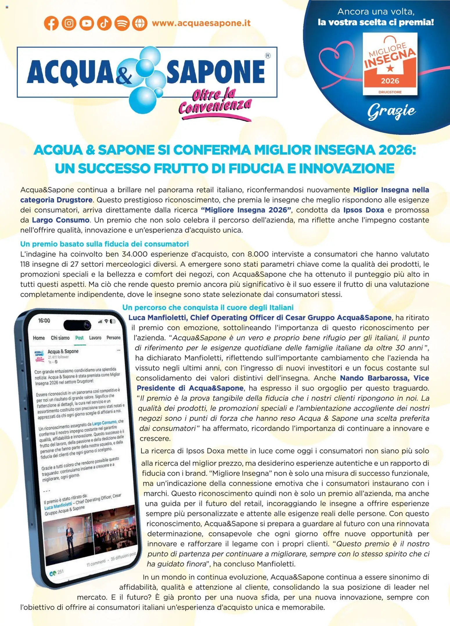 Acqua e Sapone volantino (2026-05-17 - 2026-06-06)